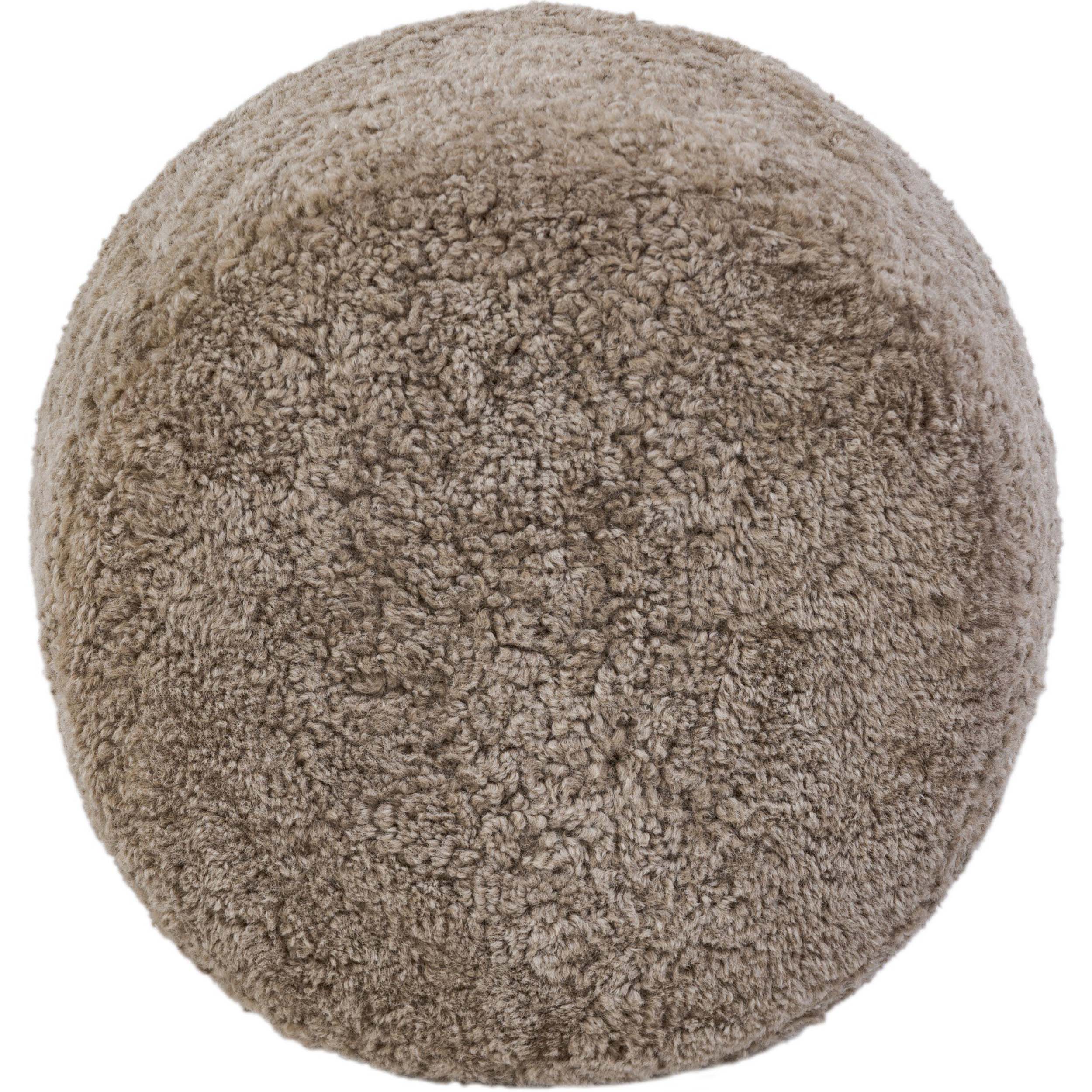 Bilbury Ottoman, Taupe Shearling