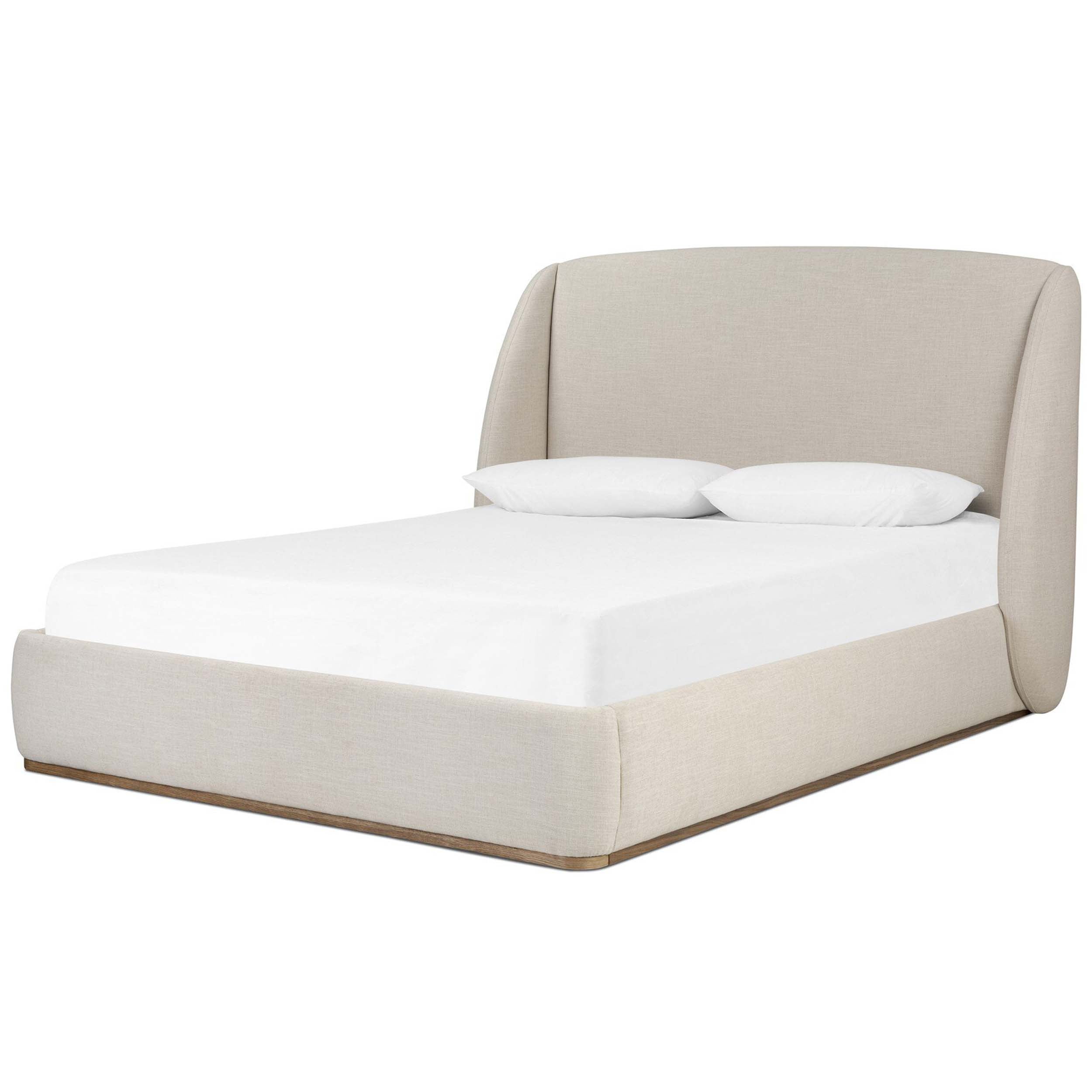 Maeve Bed, Cambric Ivory, Upholstered Bed