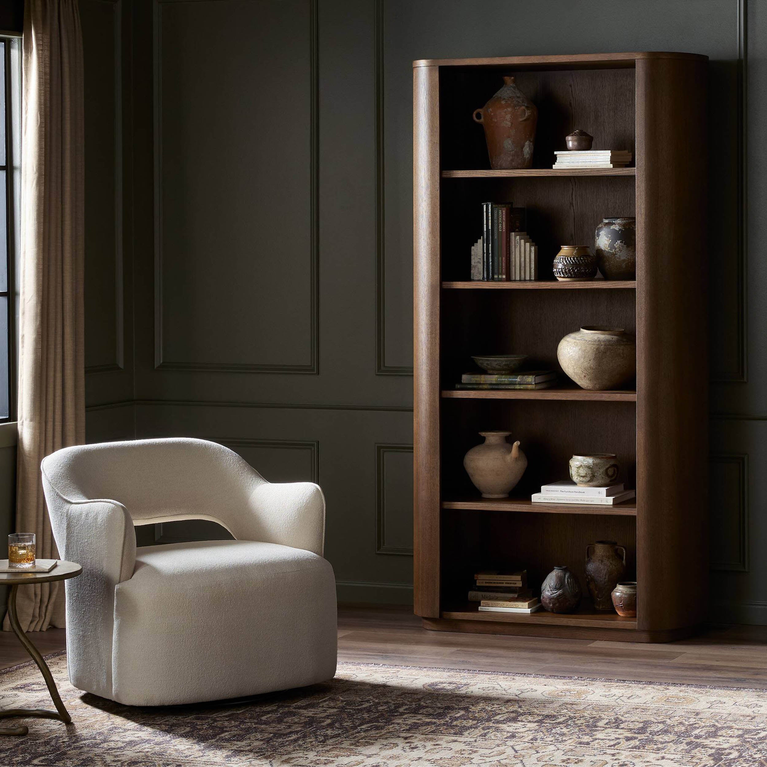 Pilar Bookcase, Almond Oak