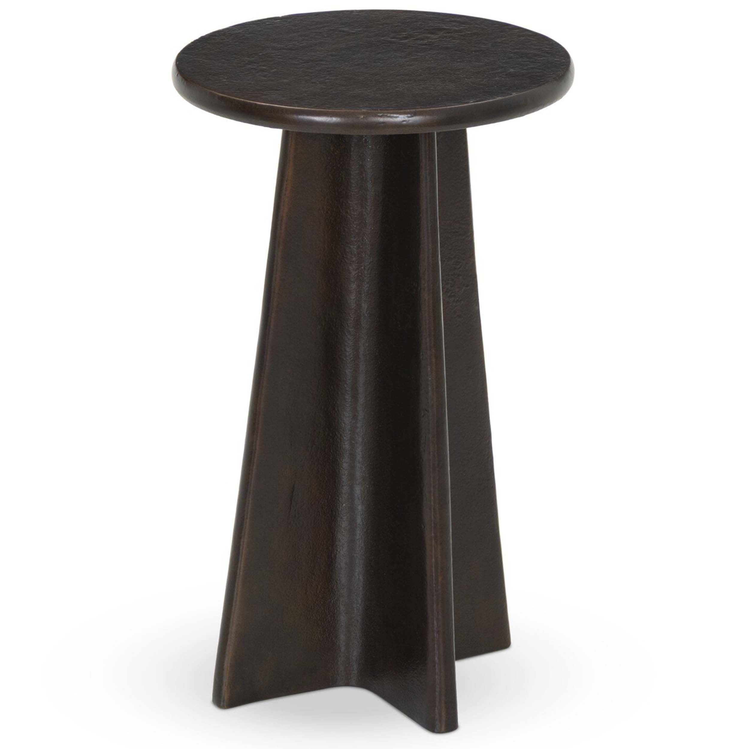 Remo End Table, Antique Rust