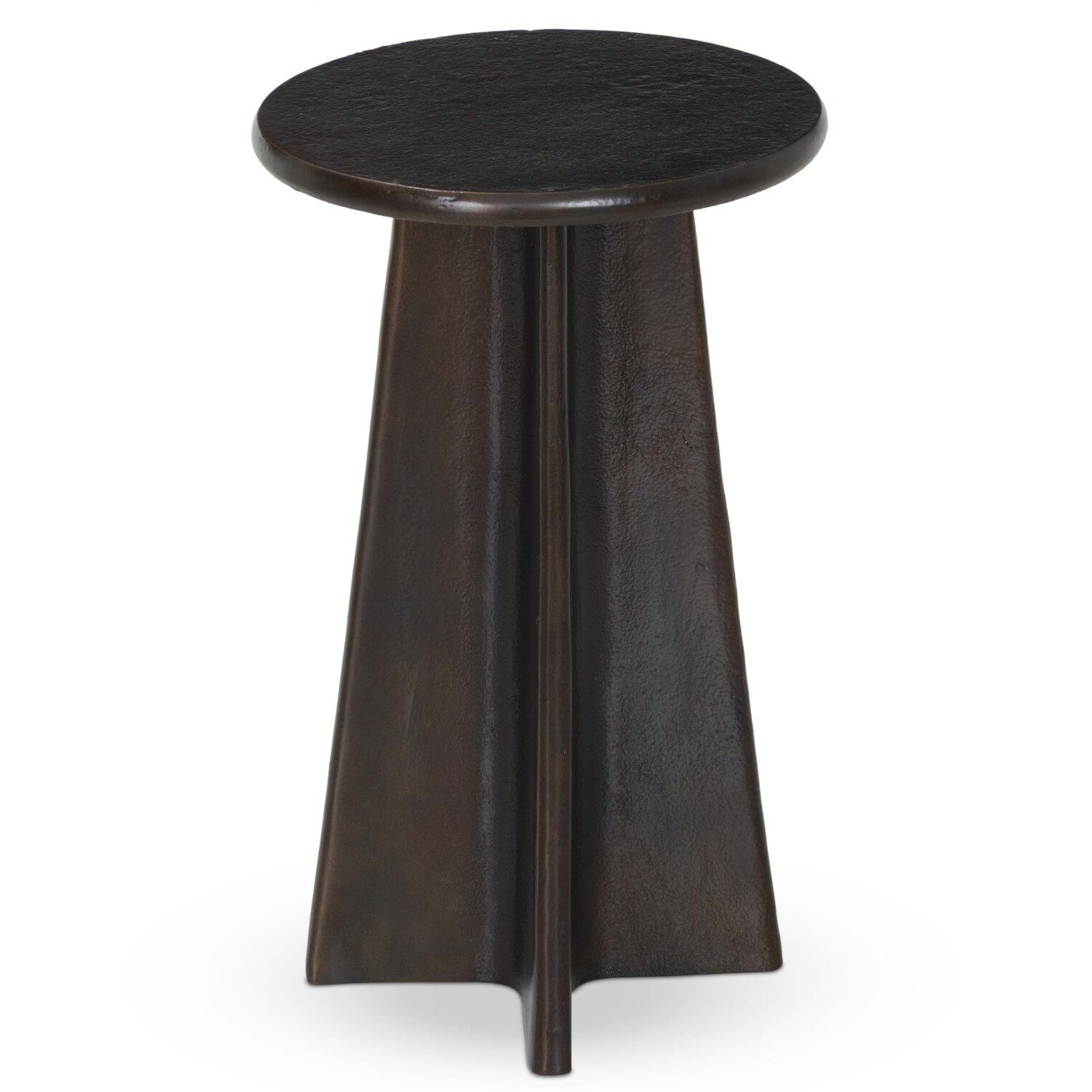 Remo End Table, Antique Rust