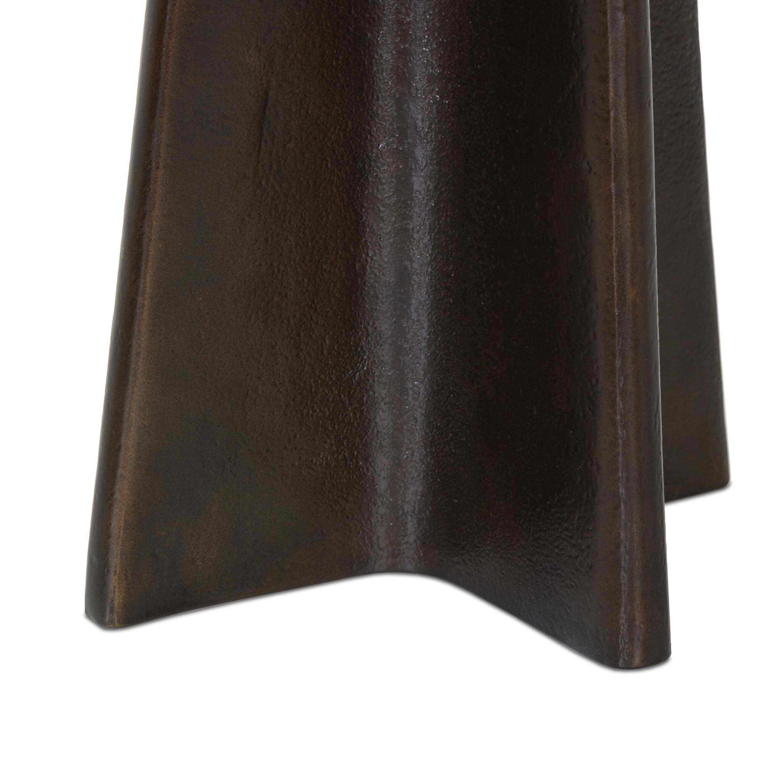 Remo End Table, Antique Rust