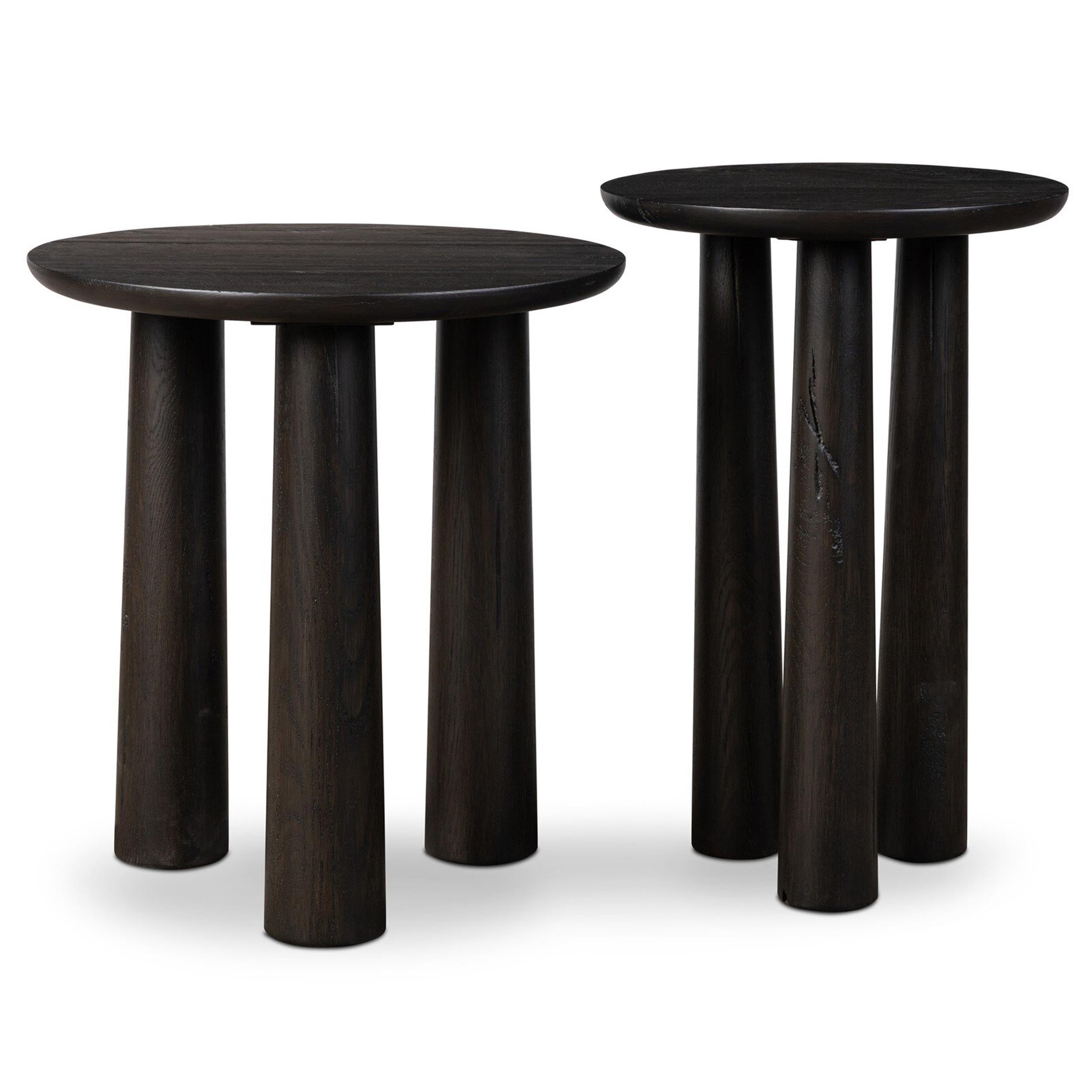 Cooper Nesting End Tables, Smoked Black
