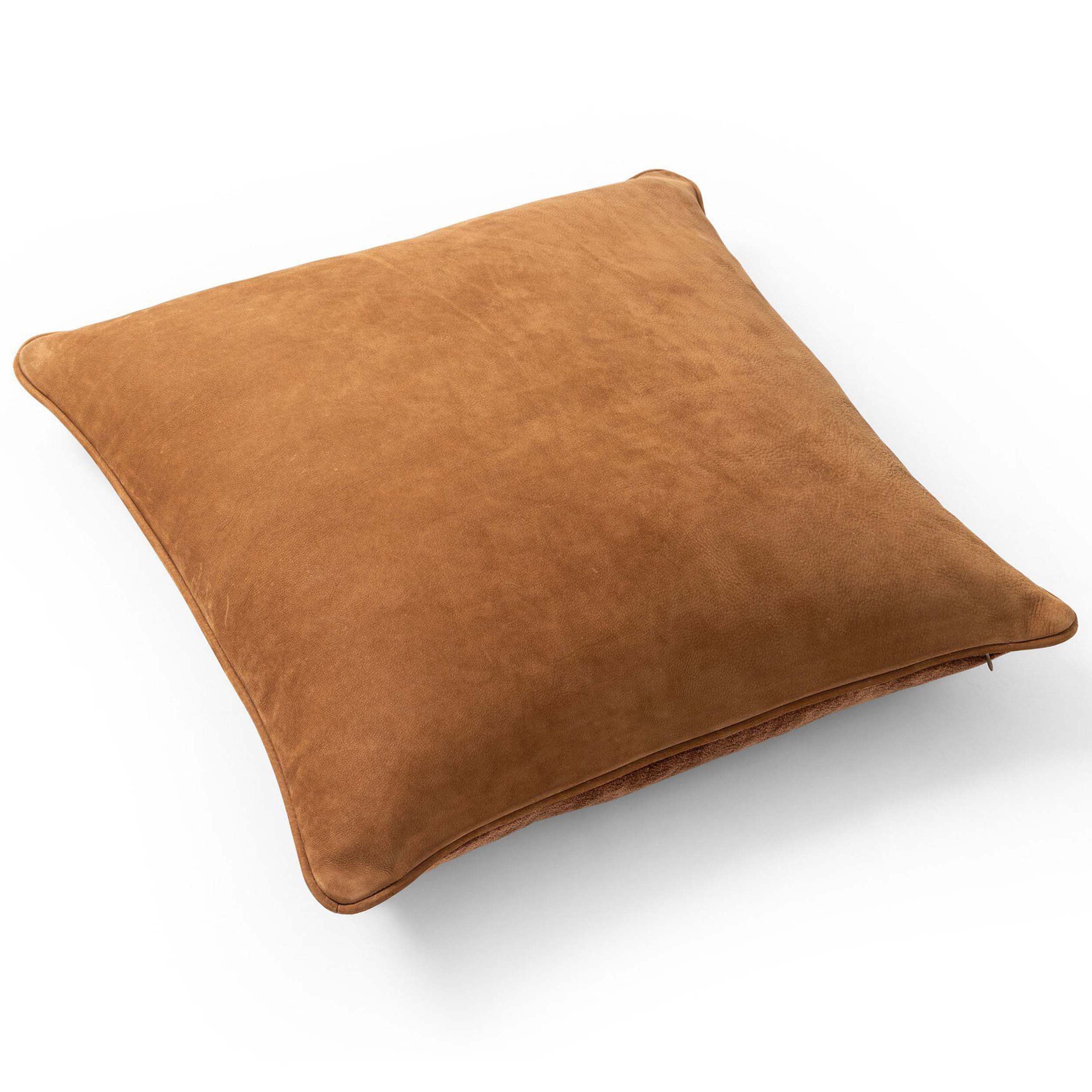 Olsen Pillow, Nubuck Cognac, Cover Only