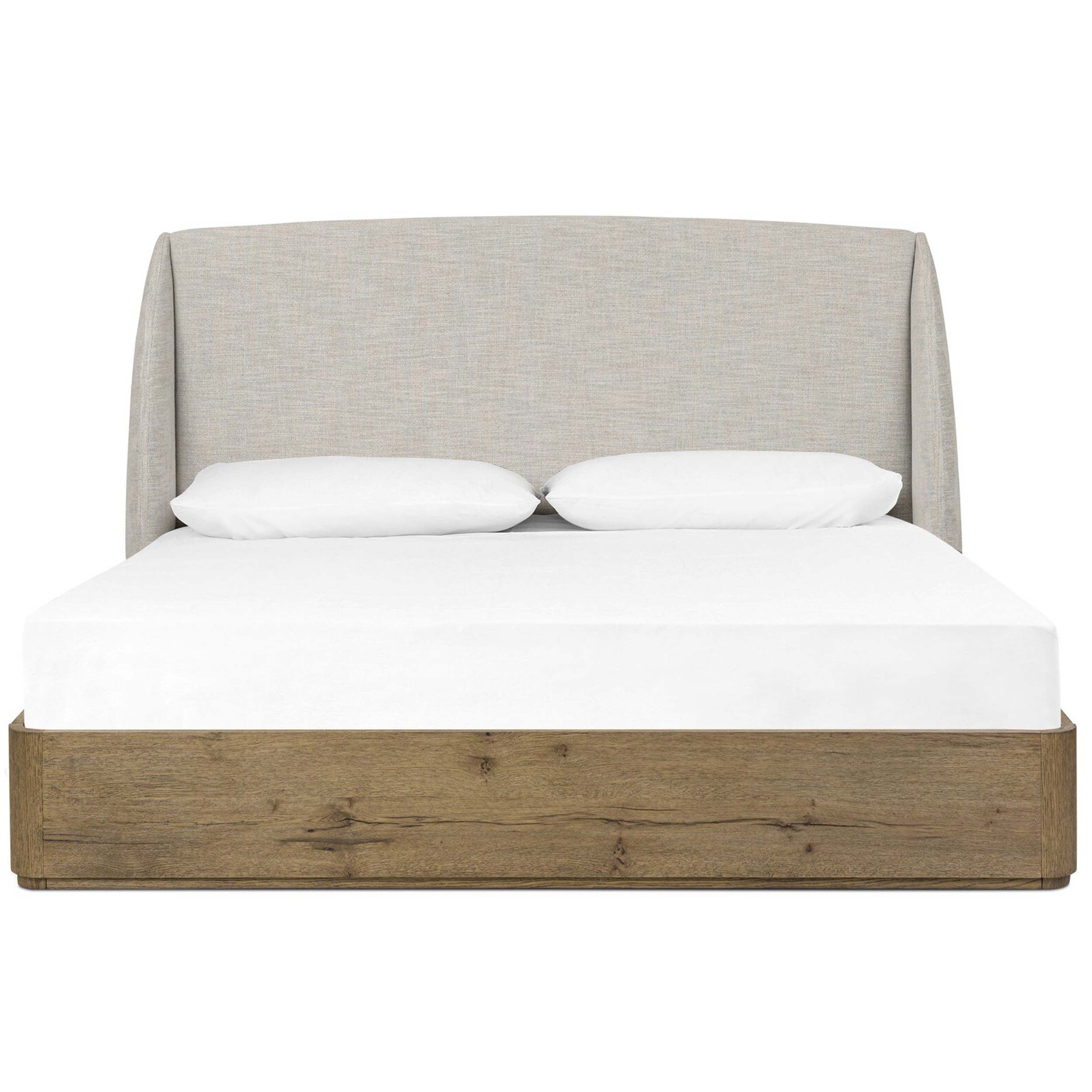 Maeve Bed, Cambric Ivory, Upholstered Headboard
