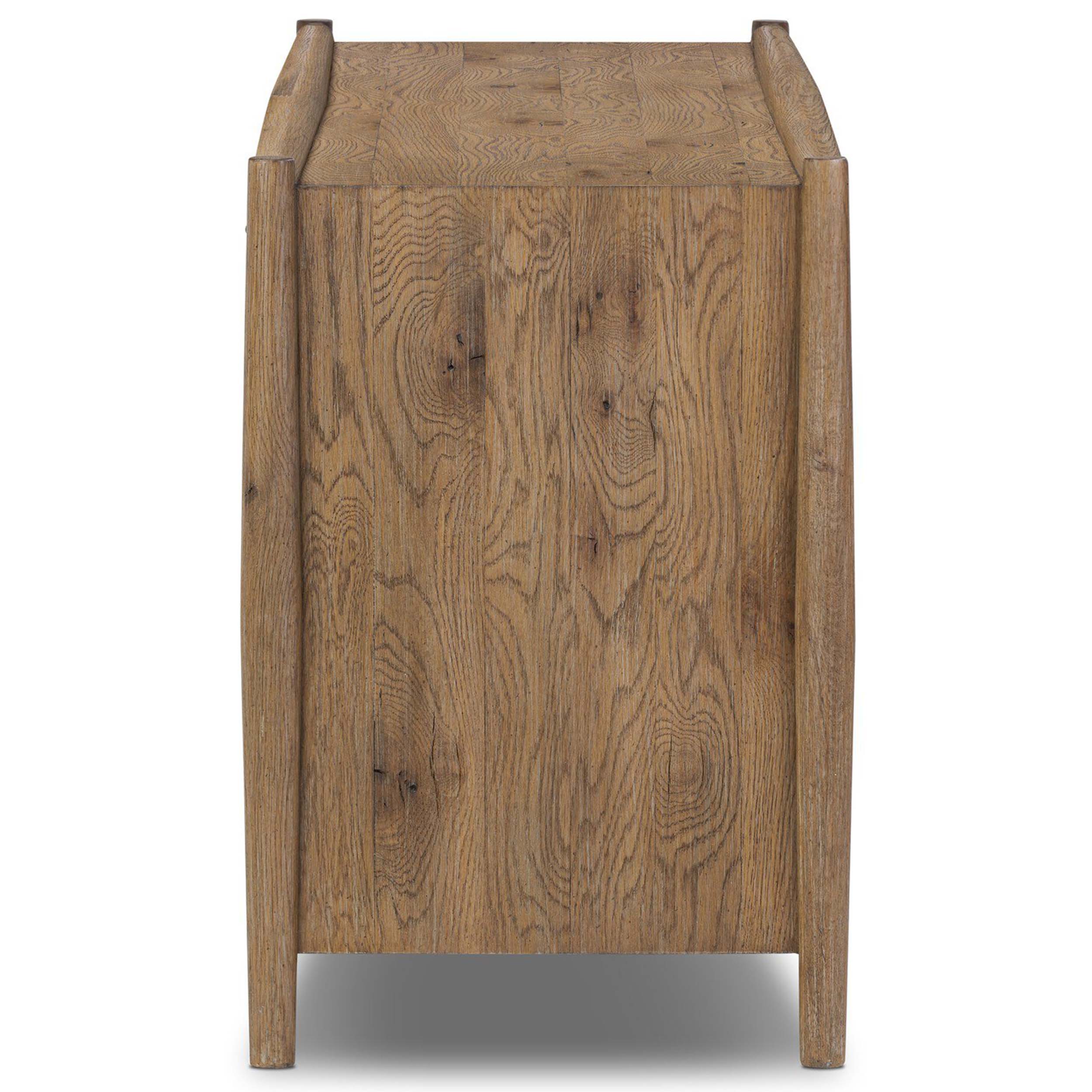 Glenview 4 Door Sideboard, Weathered Oak