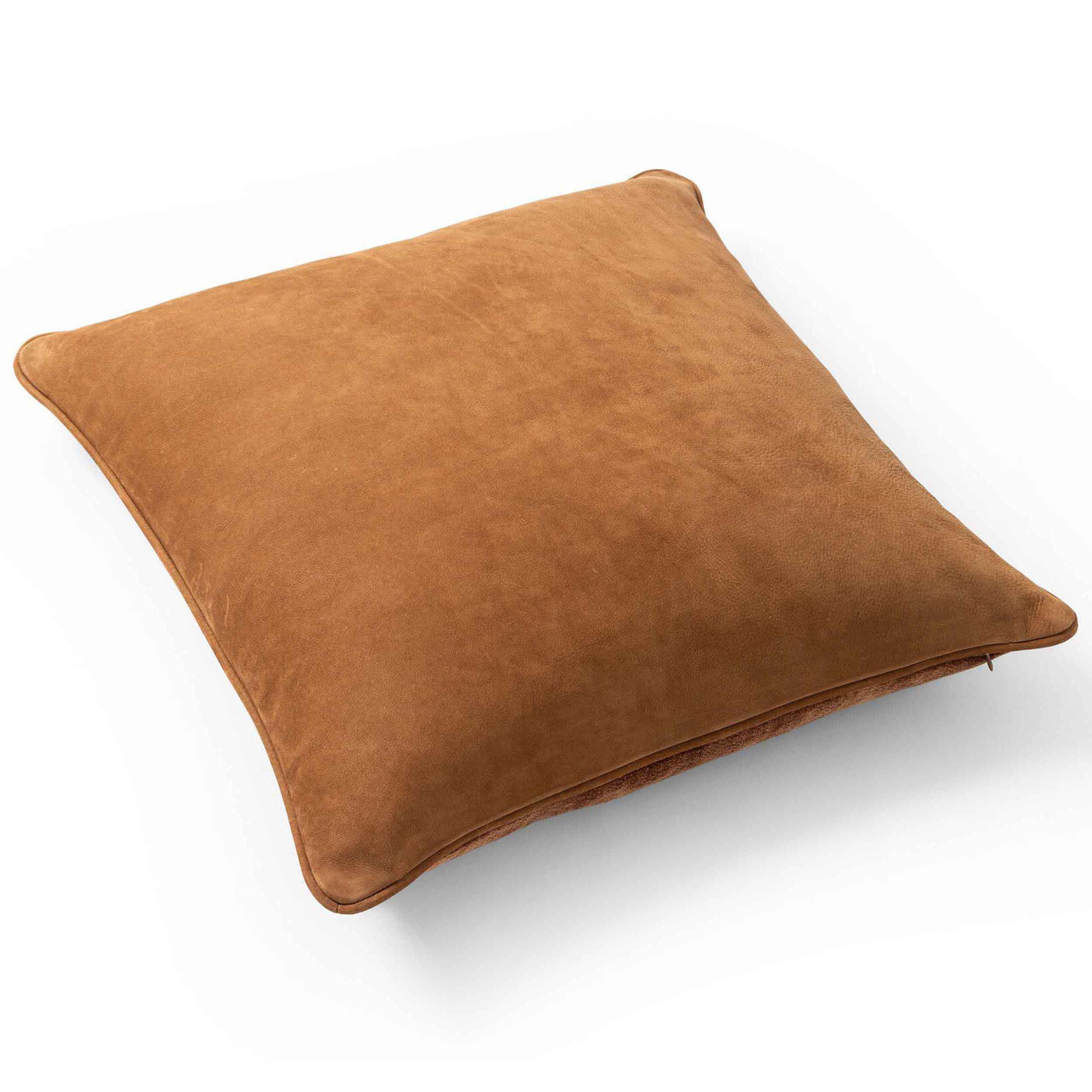 Olsen Pillow, Nubuck Cognac, Cover + Insert