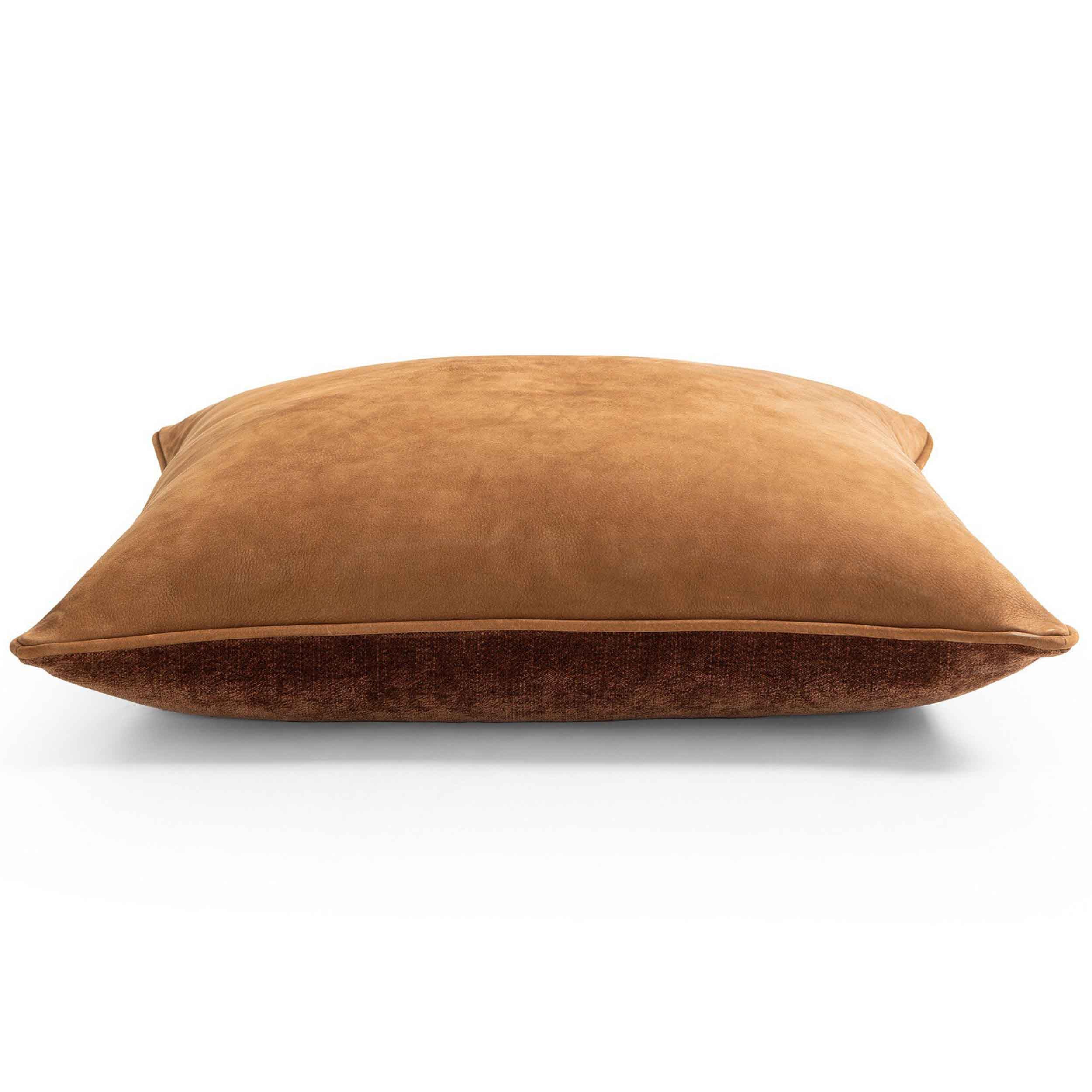 Olsen Pillow, Nubuck Cognac, Cover + Insert