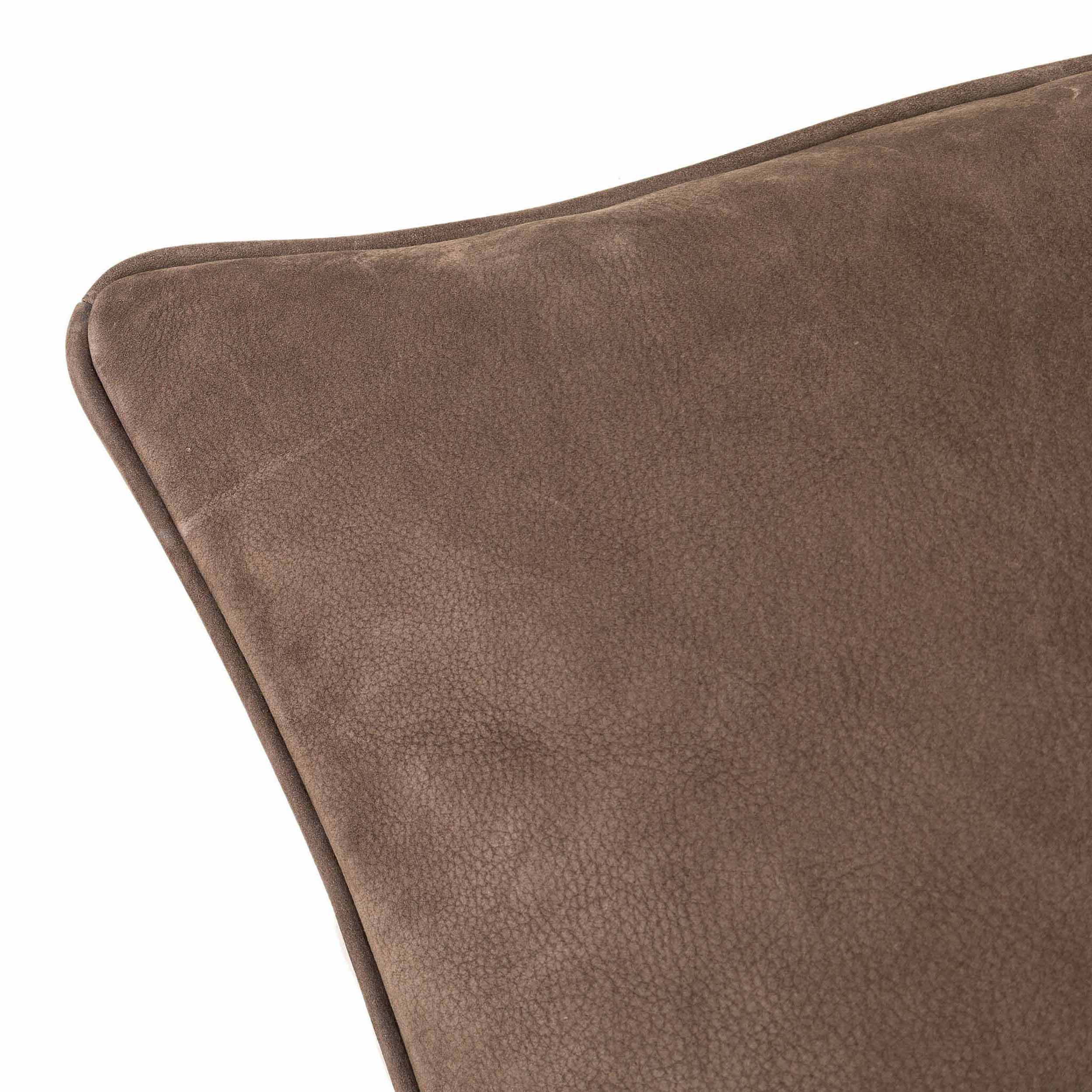 Olsen Pillow, Nubuck Cigar, Cover + Insert