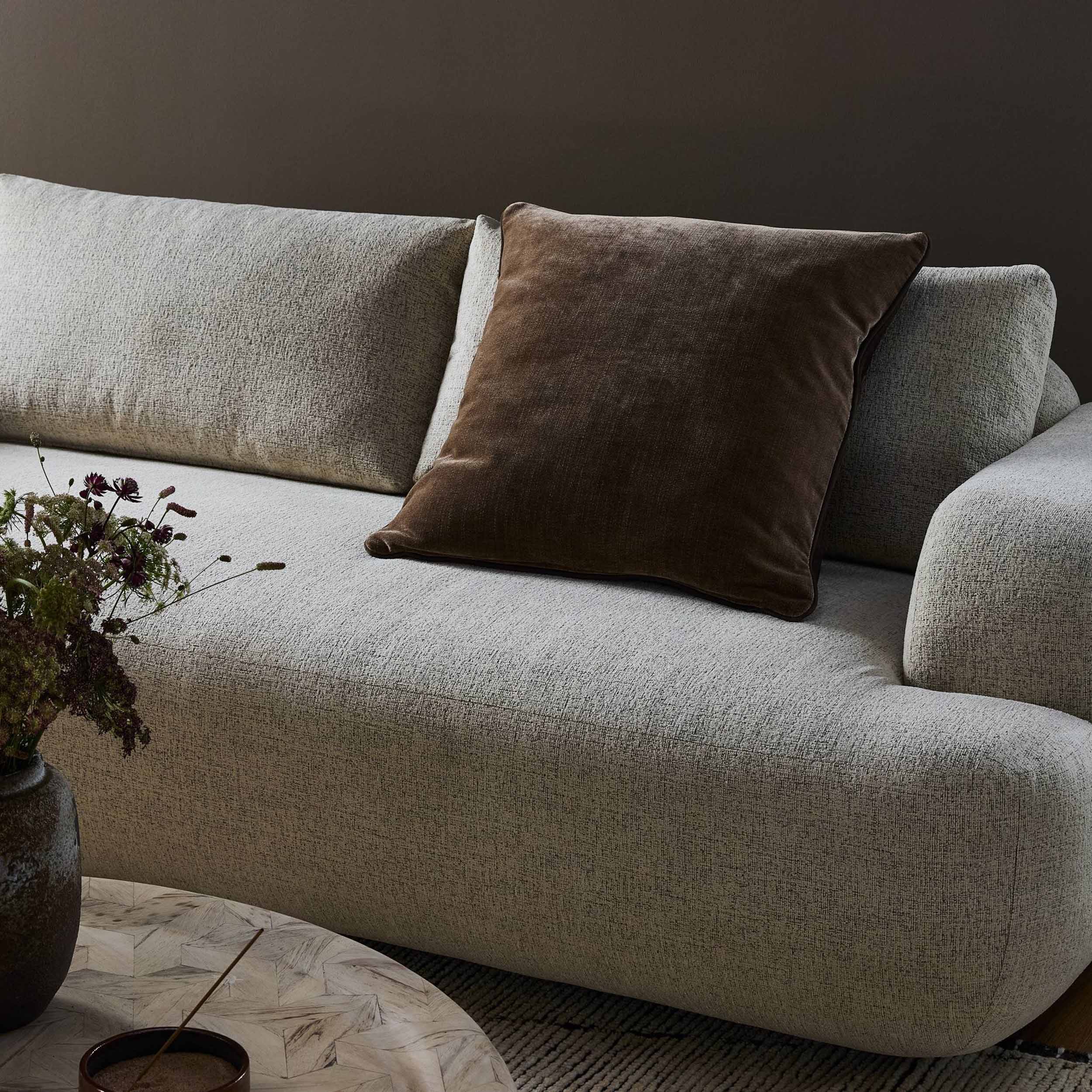 Olsen Pillow, Nubuck Cigar, Cover + Insert