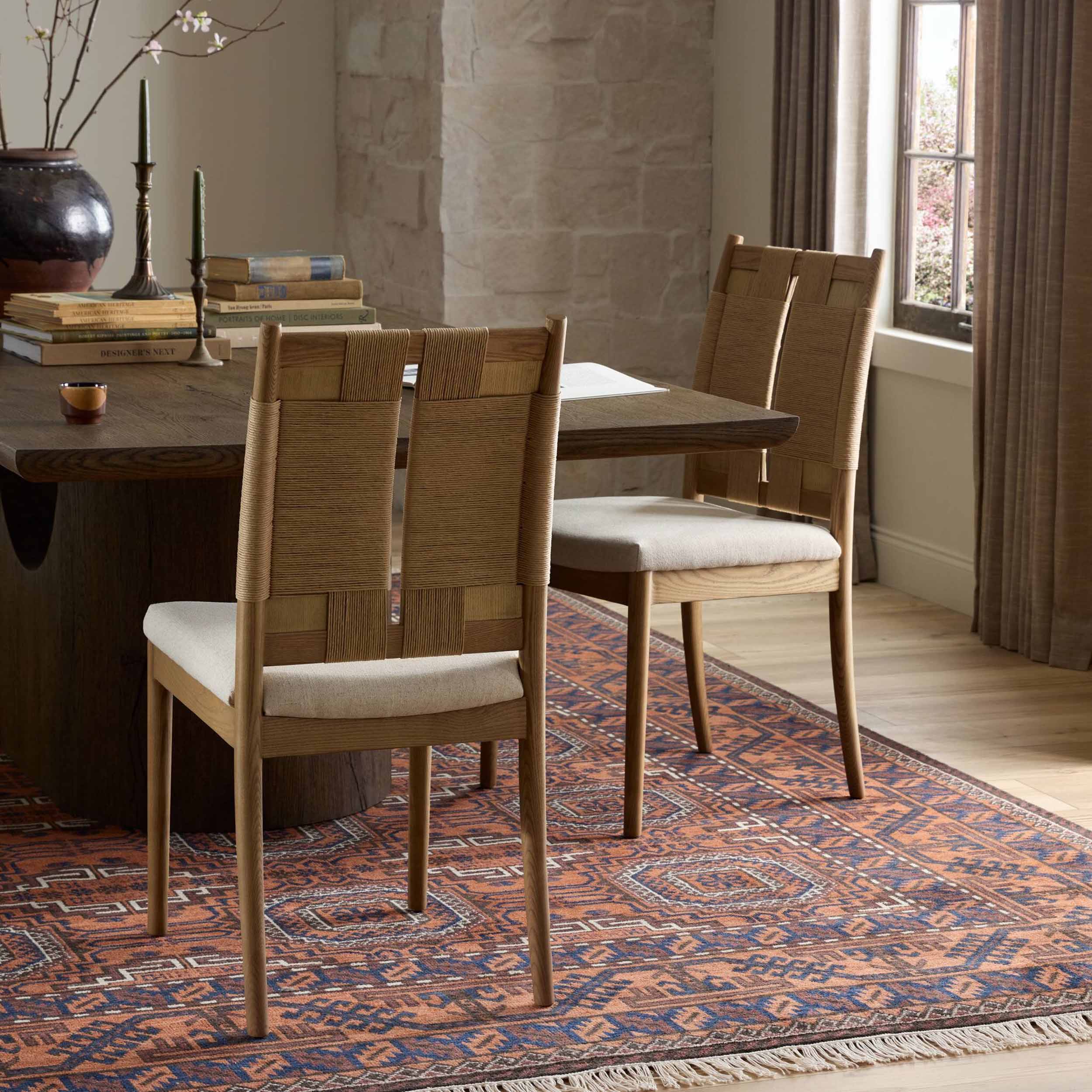 Harlee Dining Chair, Antwerp Natural, Amber Ash
