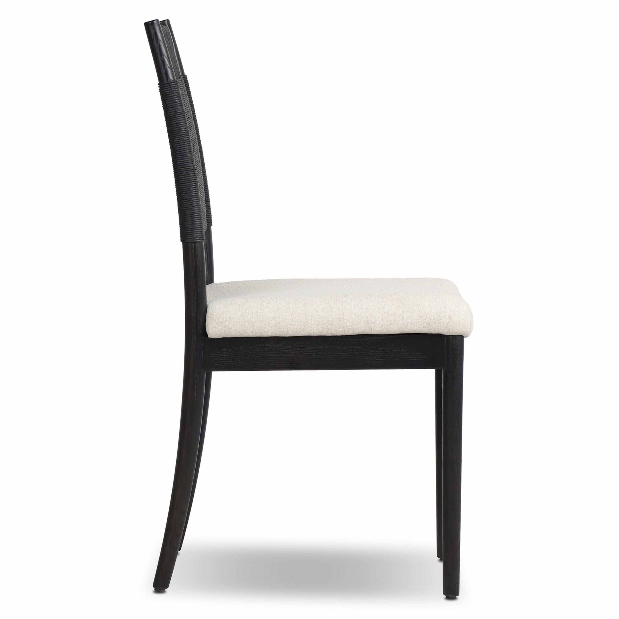 Harlee Dining Chair, Antwerp Natural, Distressed Black Ash