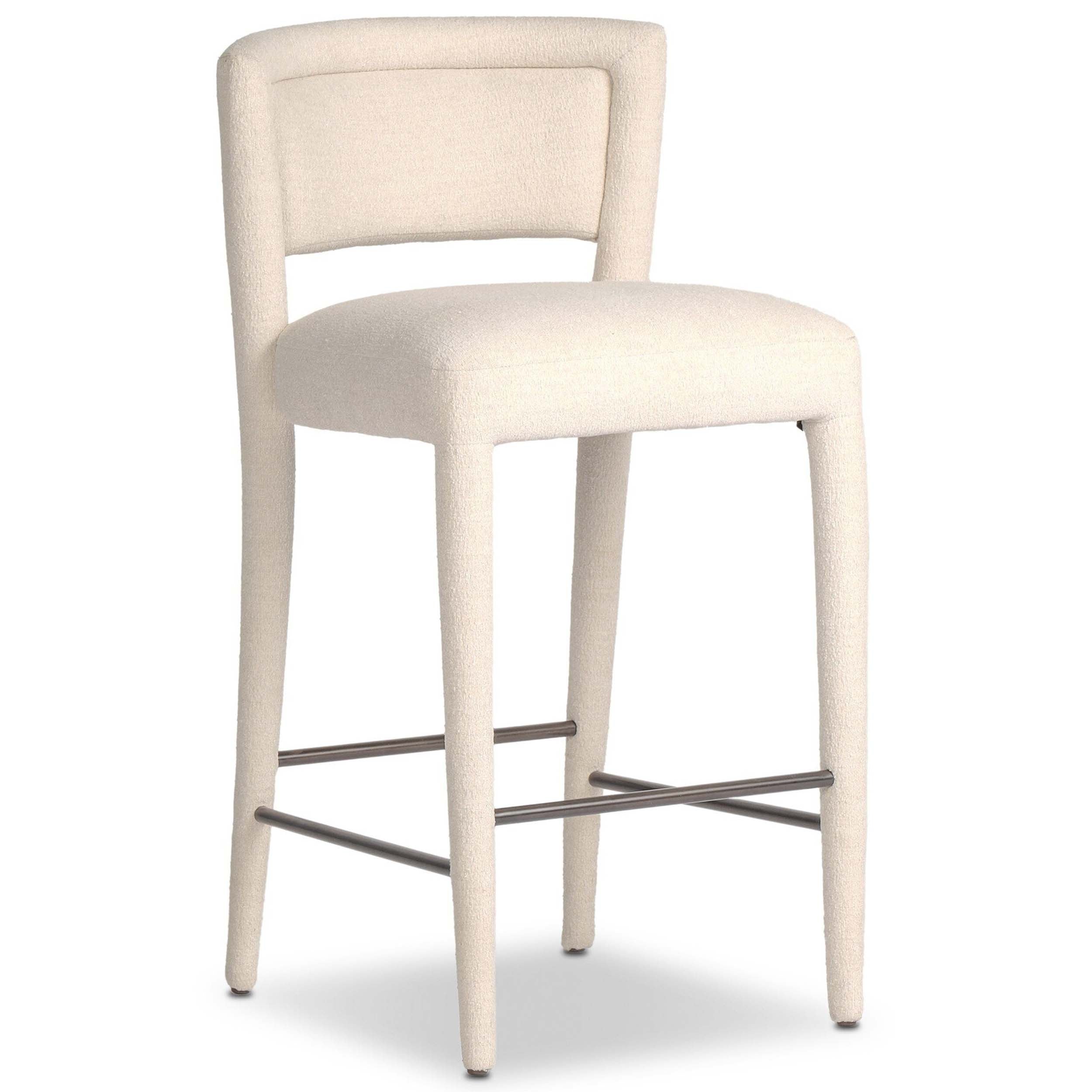 Beverly Bar + Counter Stool, Crypton Wayfarer Snow