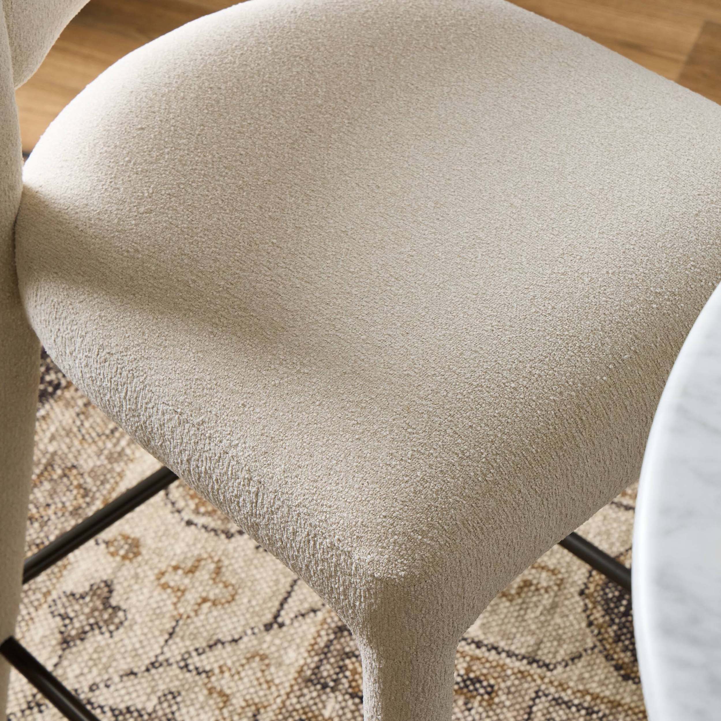 Beverly Bar + Counter Stool, Crypton Wayfarer Snow