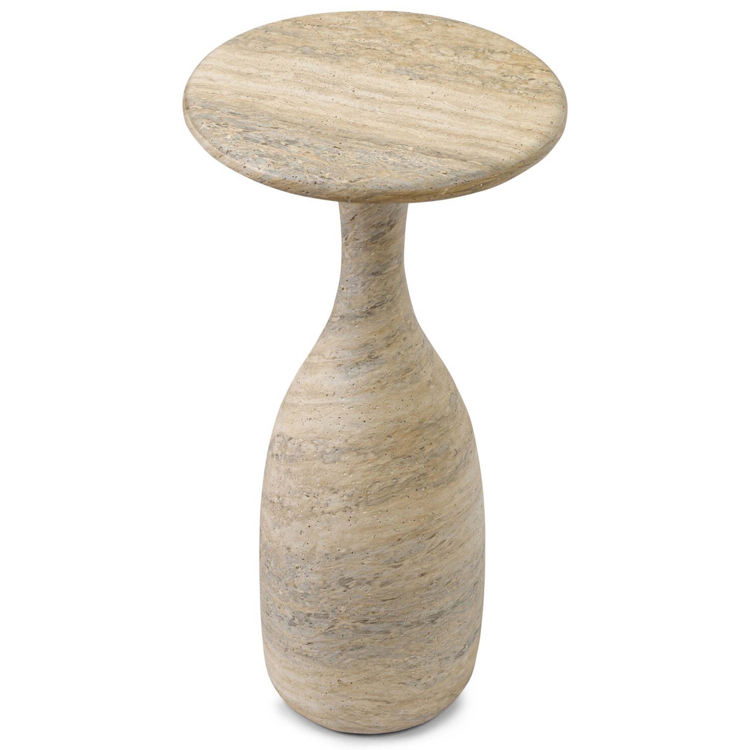 Cora Nesting End Table, Textured Sandy Grey
