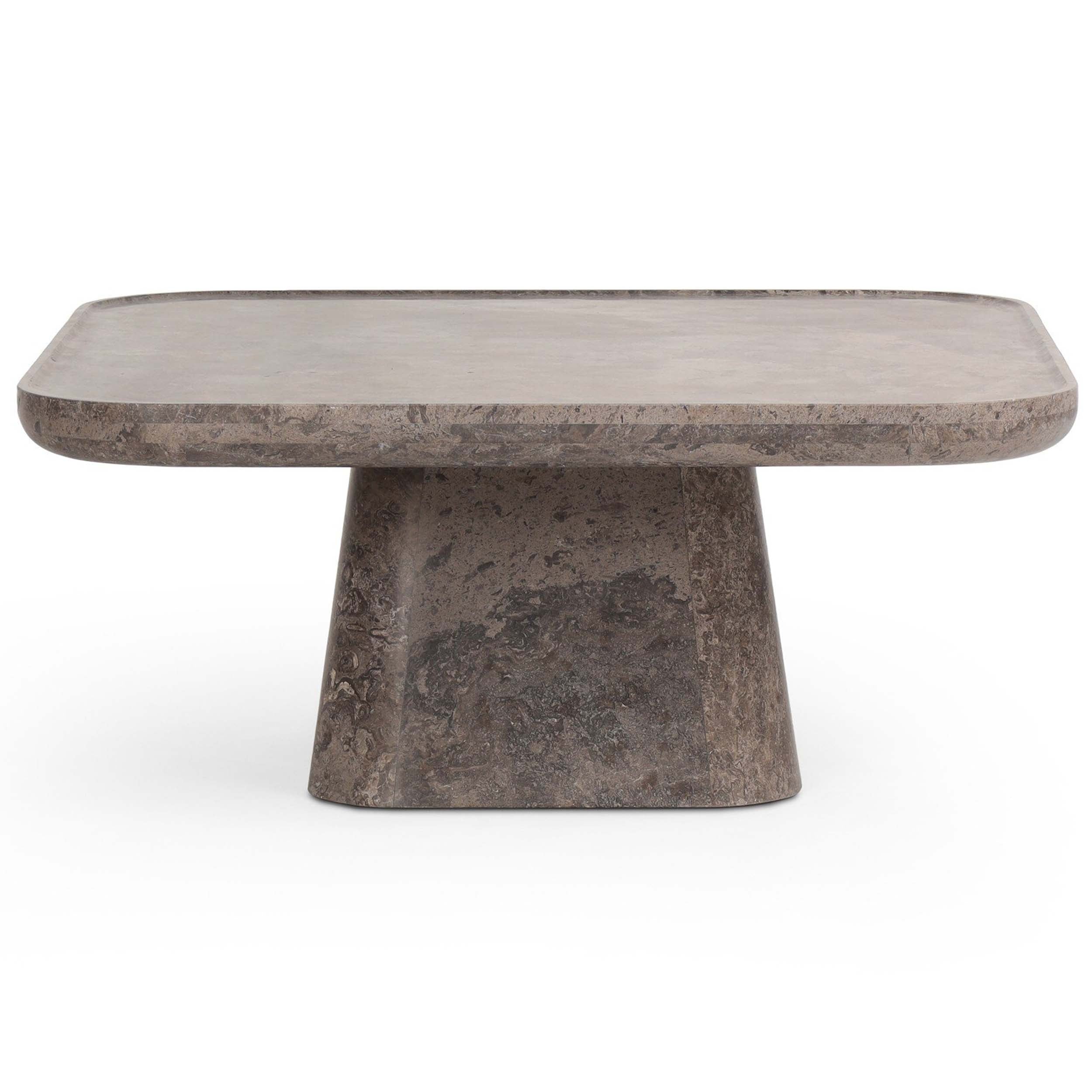 Zane Coffee Table, Warm Grey Marble
