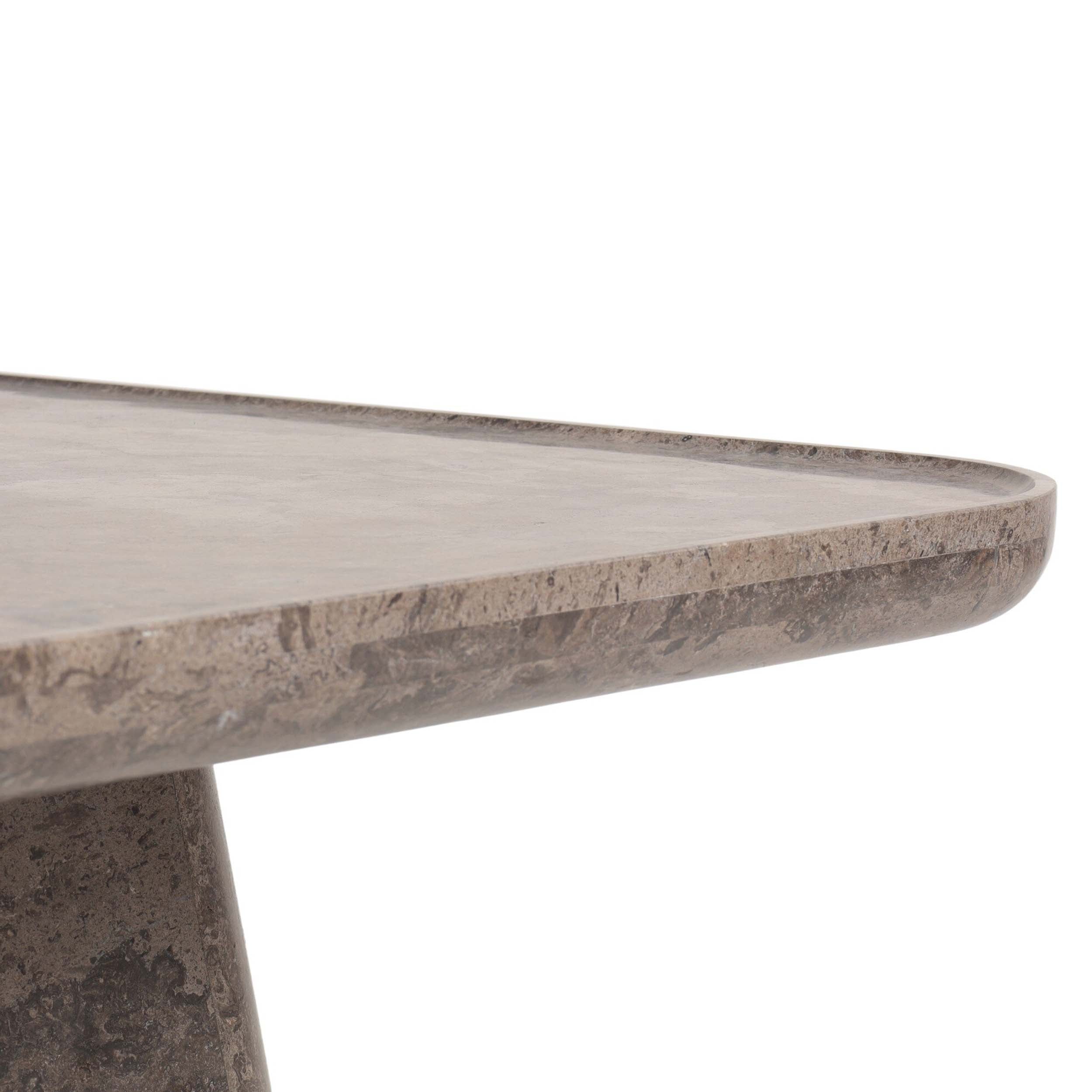 Zane Coffee Table, Warm Grey Marble