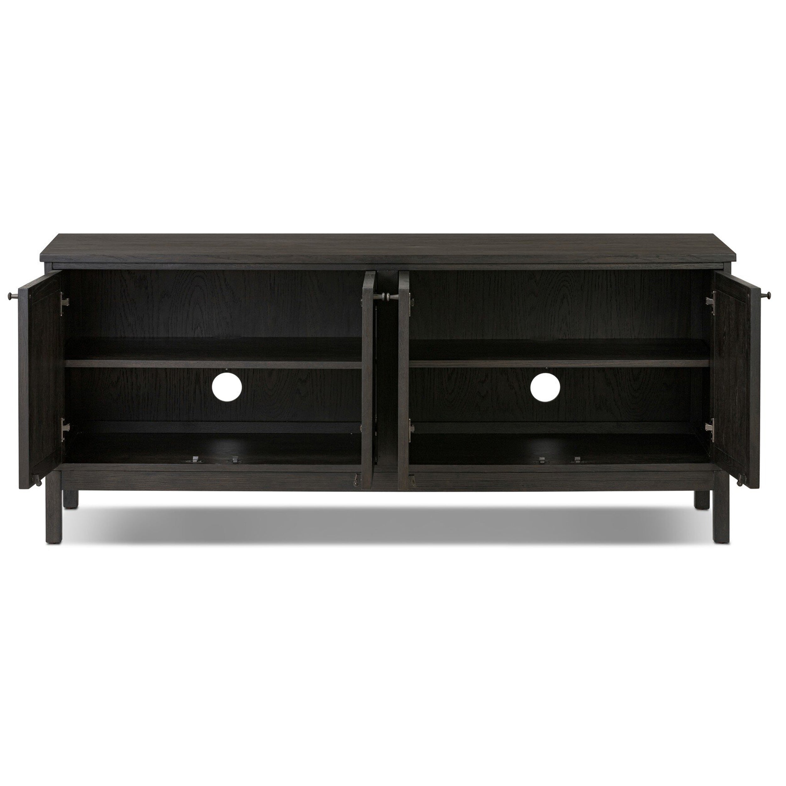 Alessio Media Console, Smoked Black