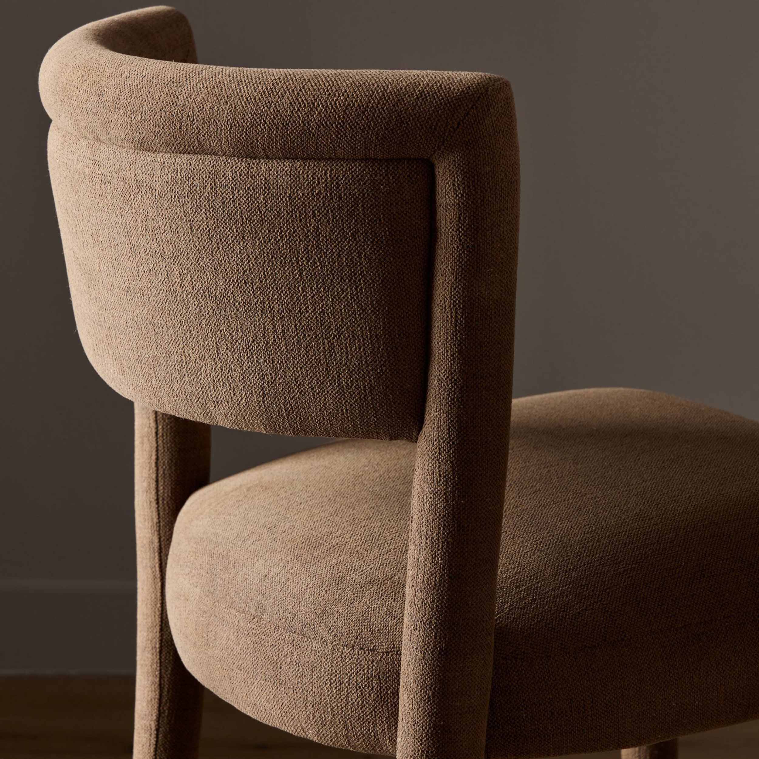 Beverly Dining Chair, Crypton Nomad Mushroom