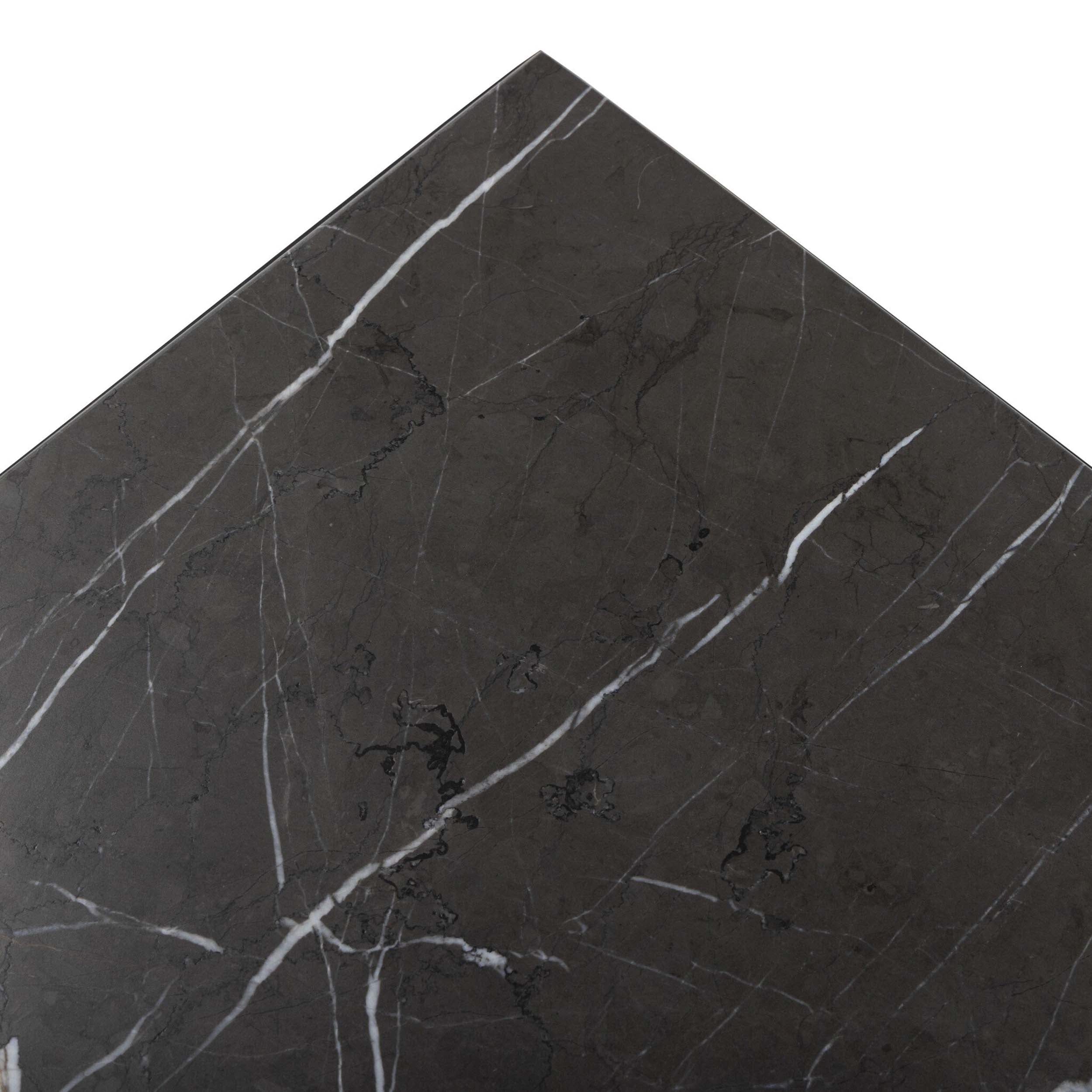 Babylon End Table, Grey Italian Marble