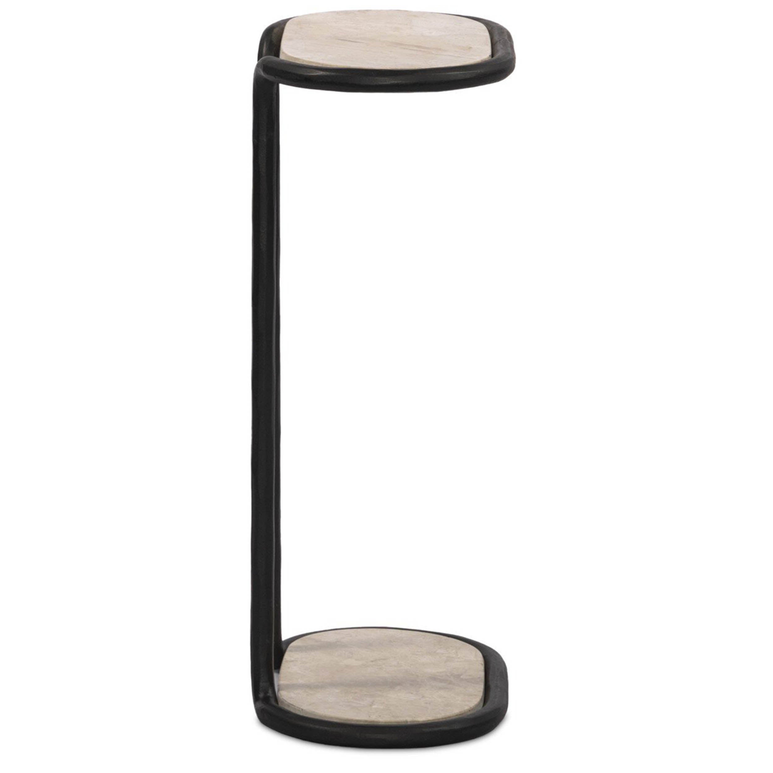 Niccola End Table, Hammered Gunmetal