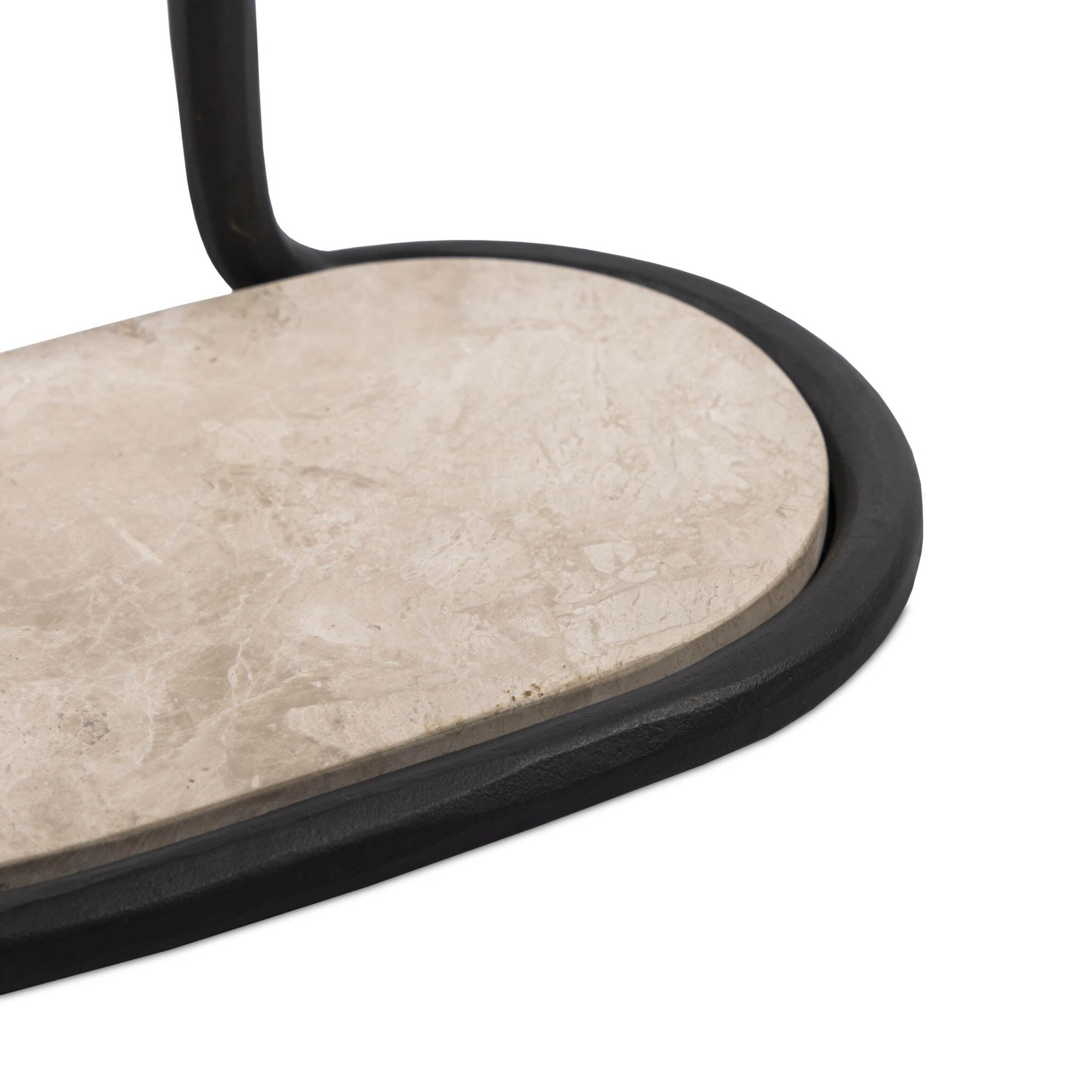 Niccola End Table, Hammered Gunmetal