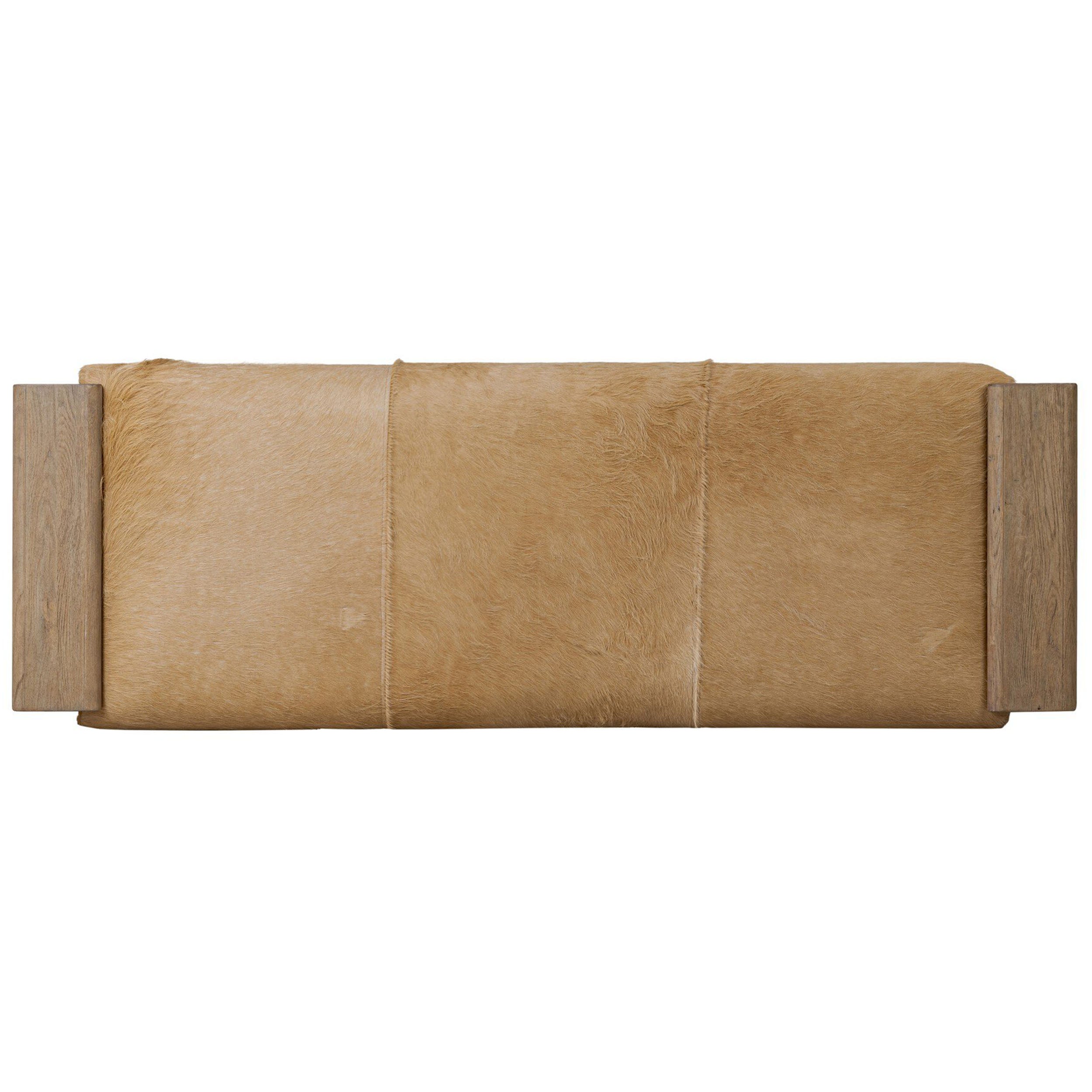 Knox Accent Bench, Light Hair on Hide