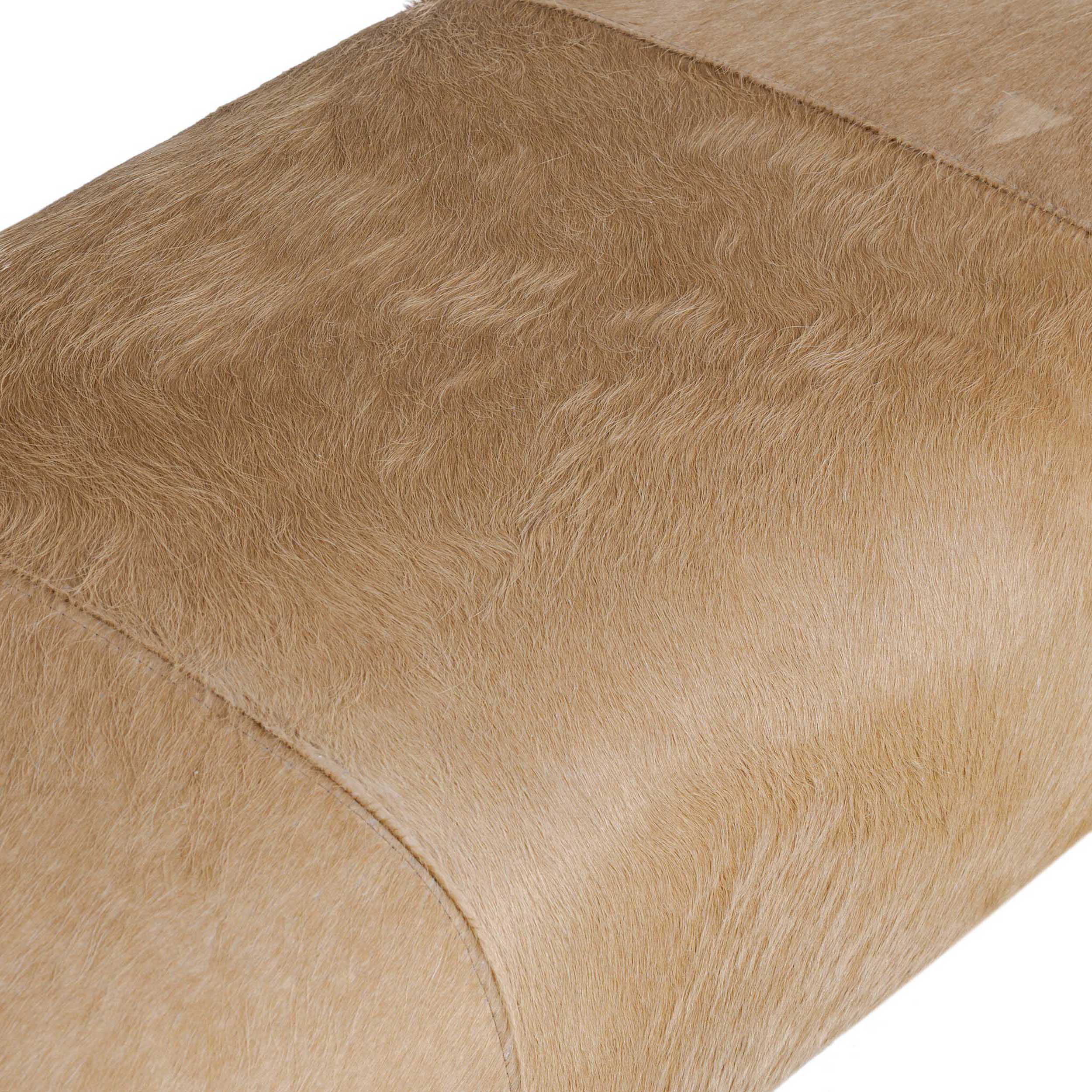 Knox Accent Bench, Light Hair on Hide