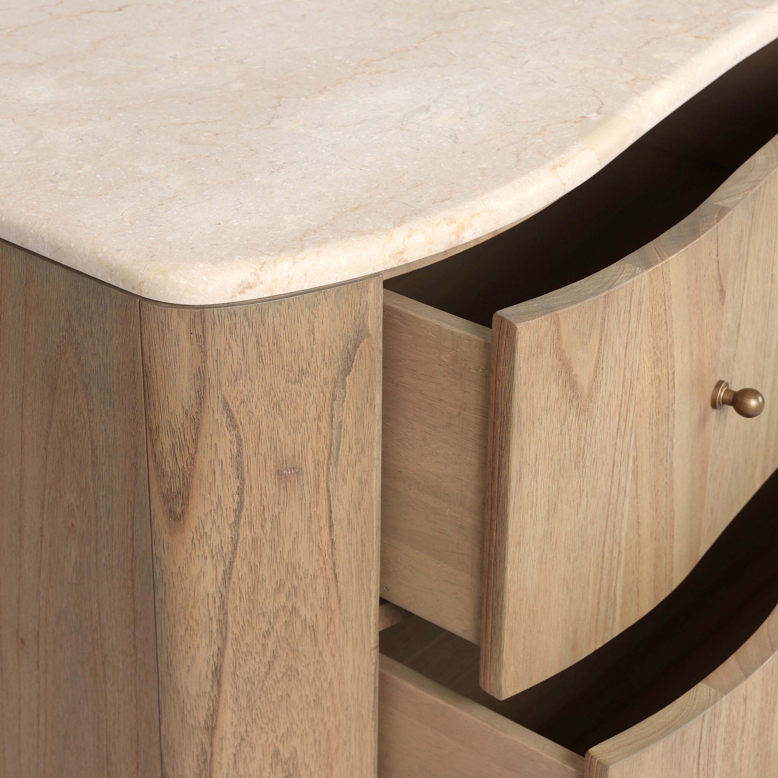 Boa 6 Drawer Dresser, Sandy Mindi Veneer