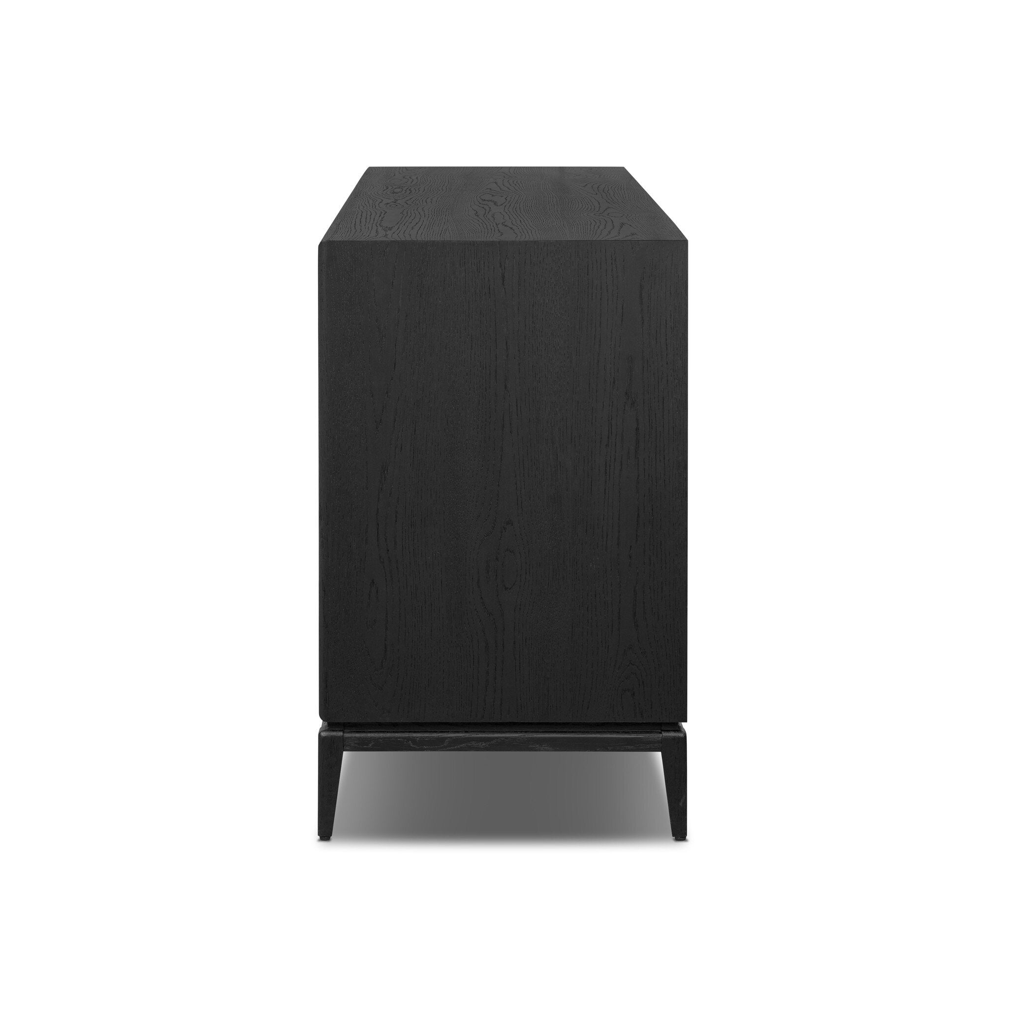 Rosenell 6 Drawer Dresser, Black Paper Cord