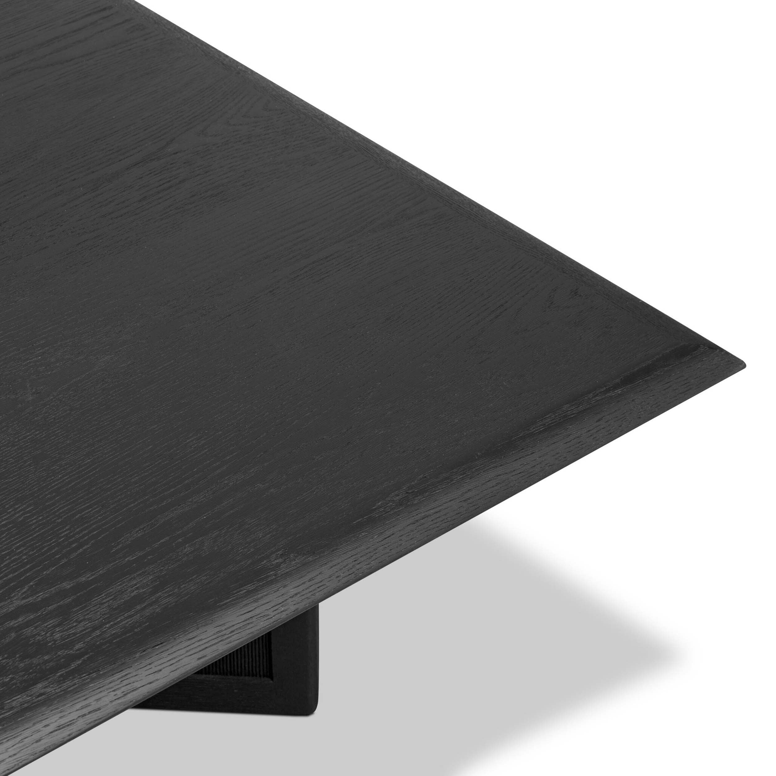 Rosenell Square Coffee Table, Black Oak Veneer