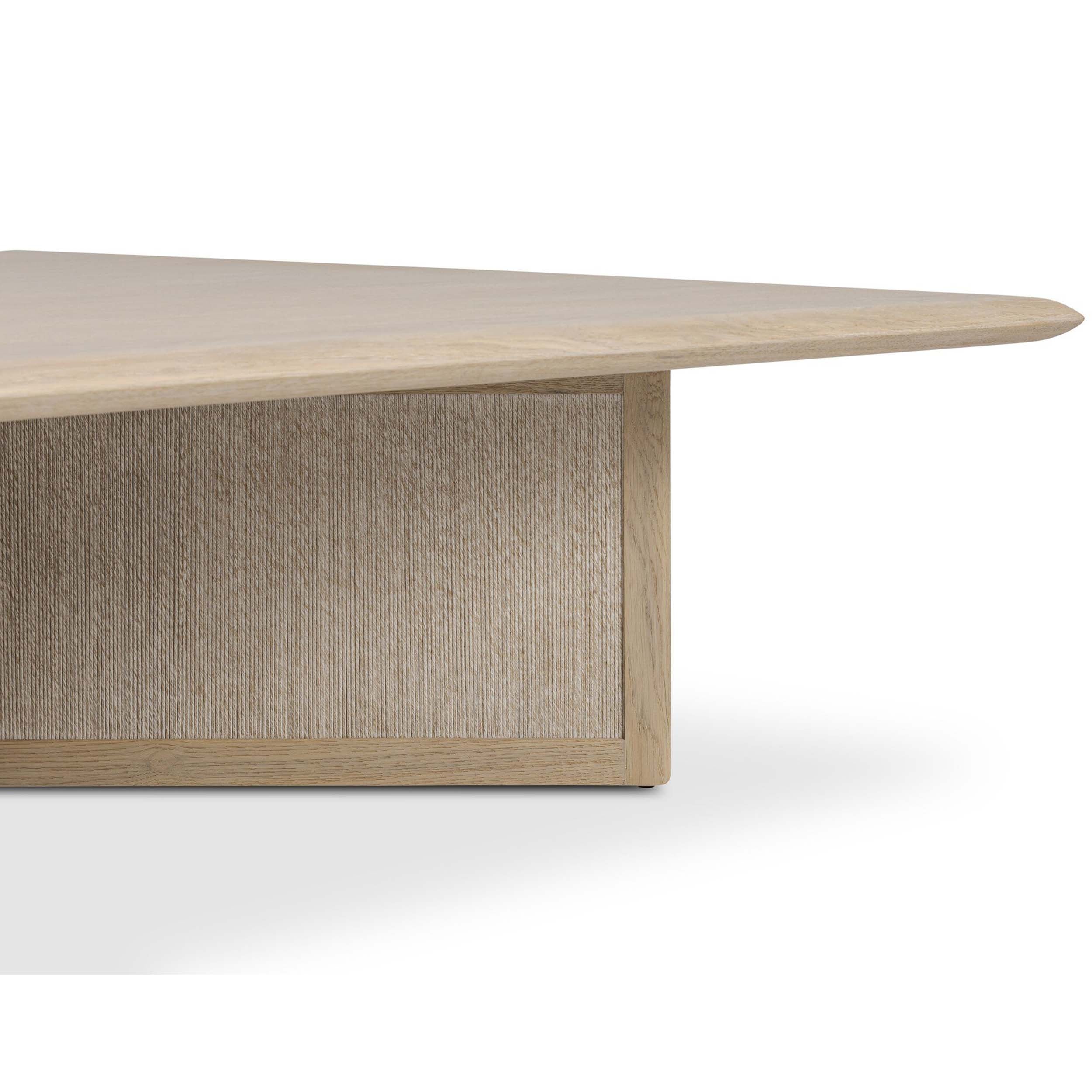 Rosenell Square Coffee Table, Natural Oak Veneer