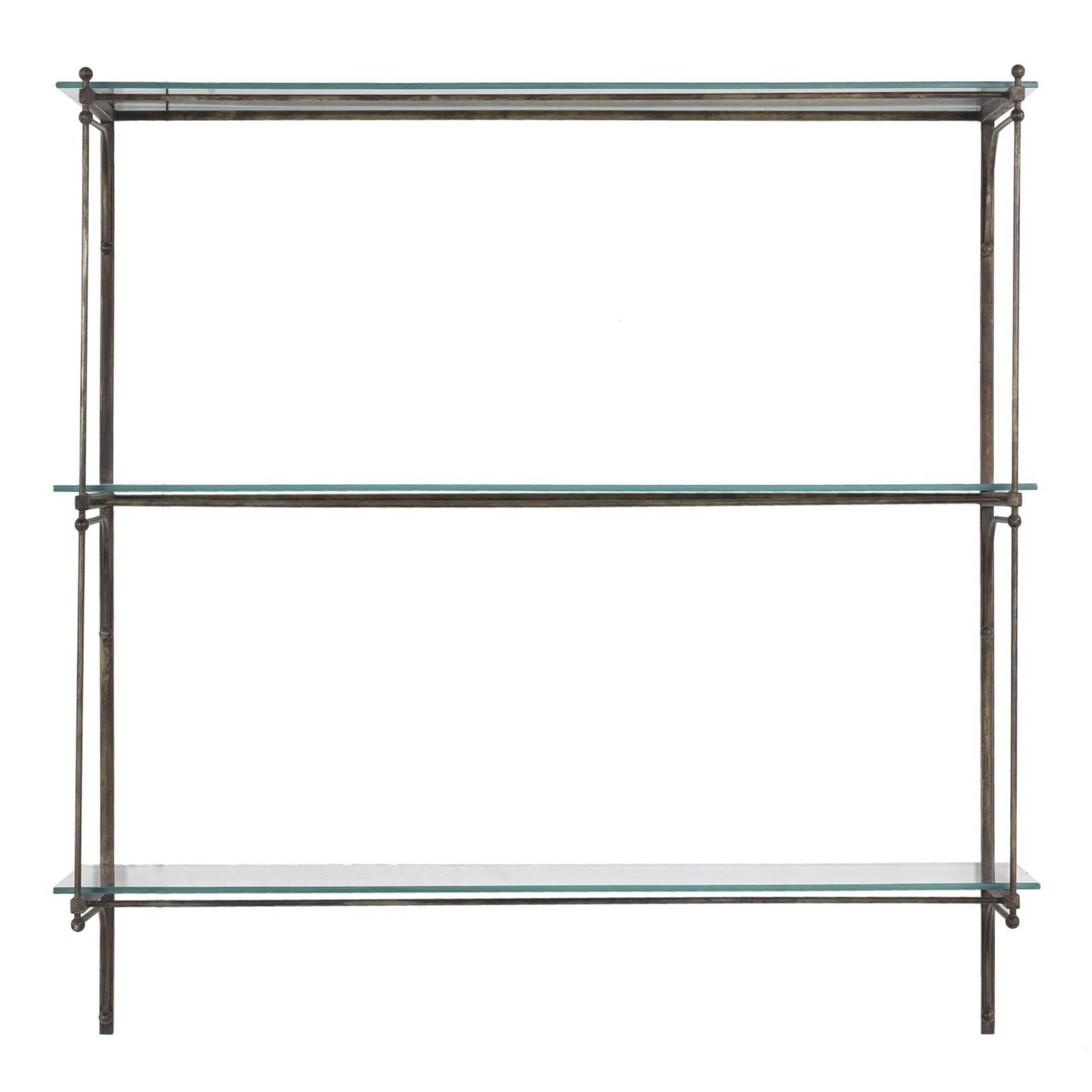 Romilly Shelves, Brushed Iron