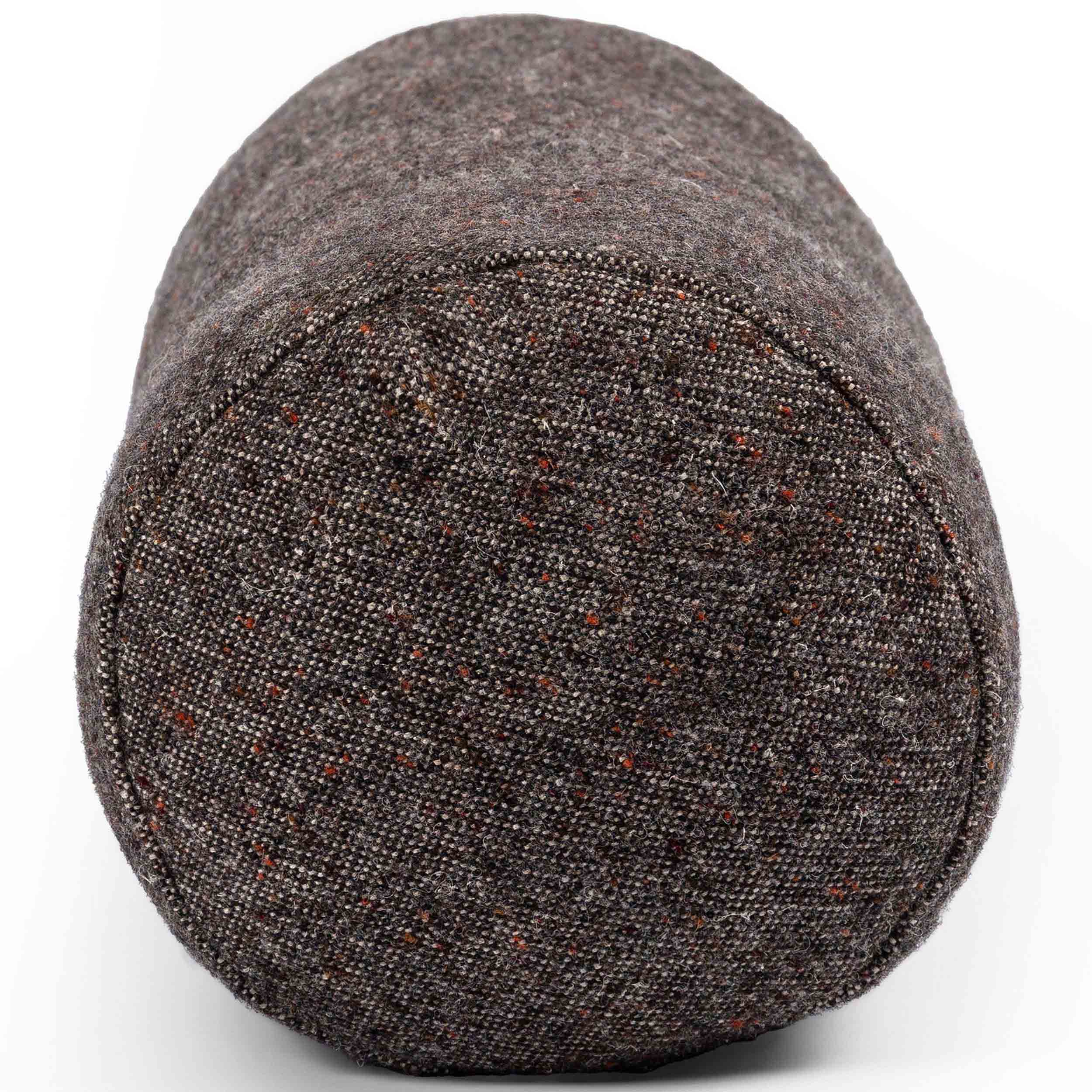 Stonewash Linen Bolster Pillow, Hasselt Ebony