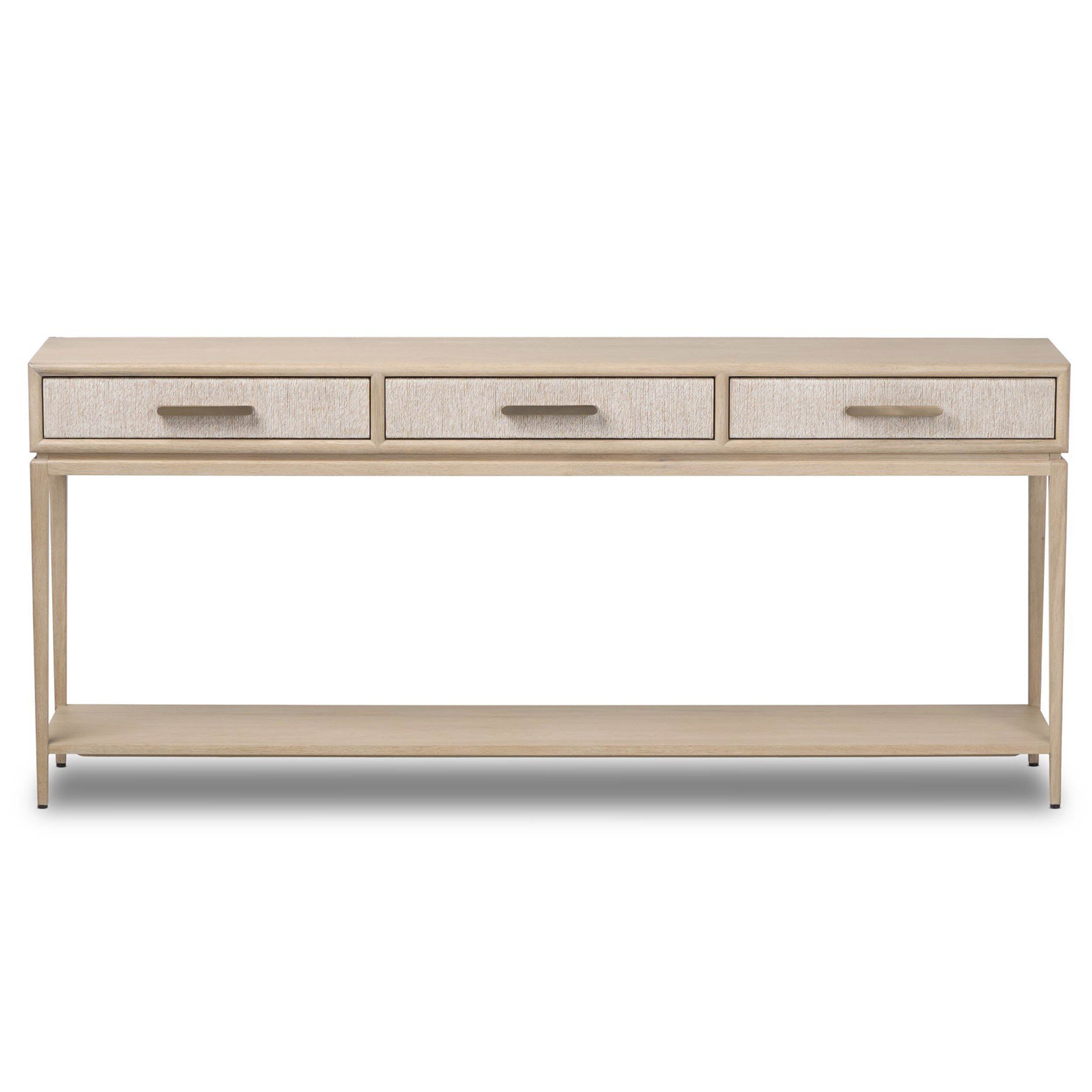 Rosenell Console Table - 78", Natural Oak Solid