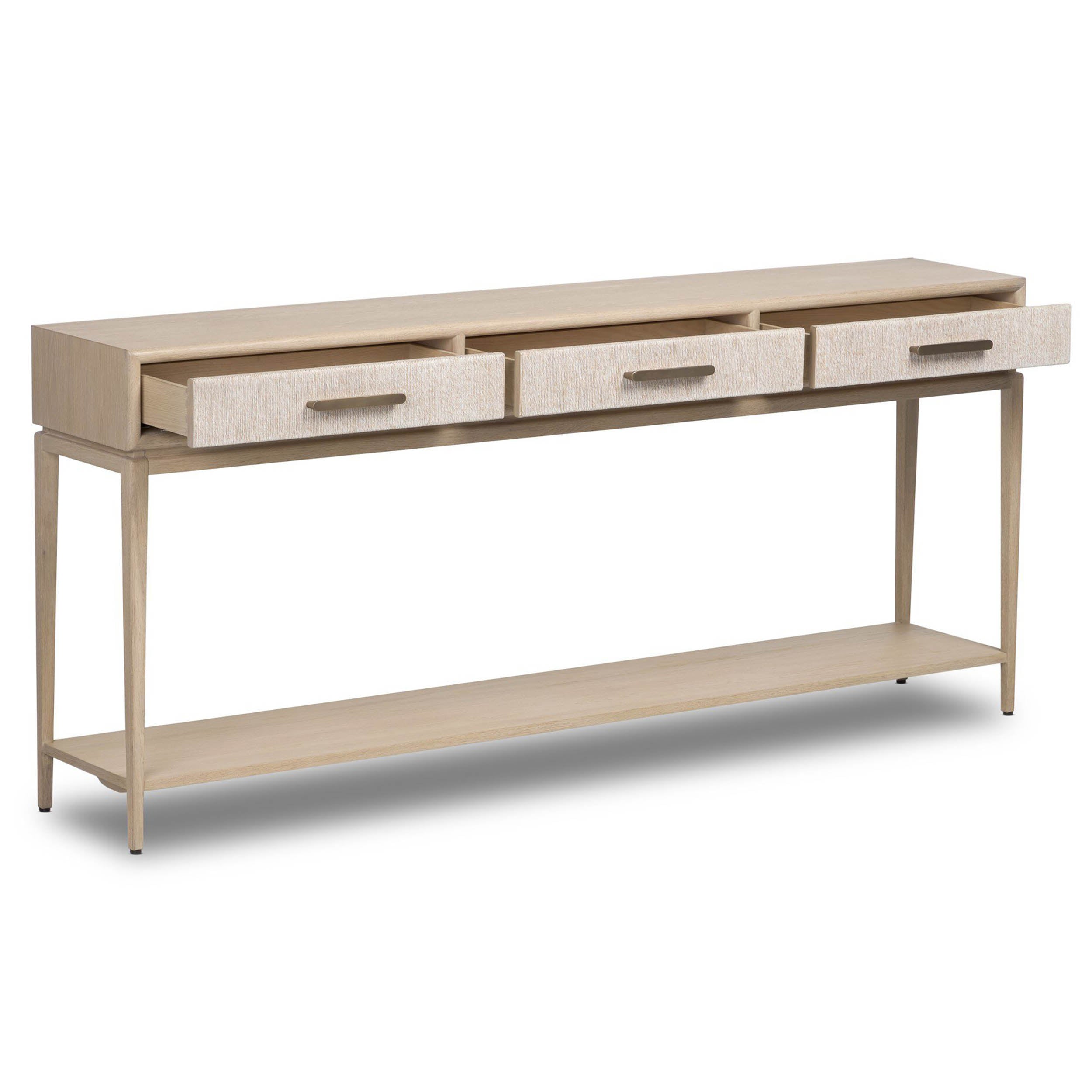 Rosenell Console Table - 78", Natural Oak Solid