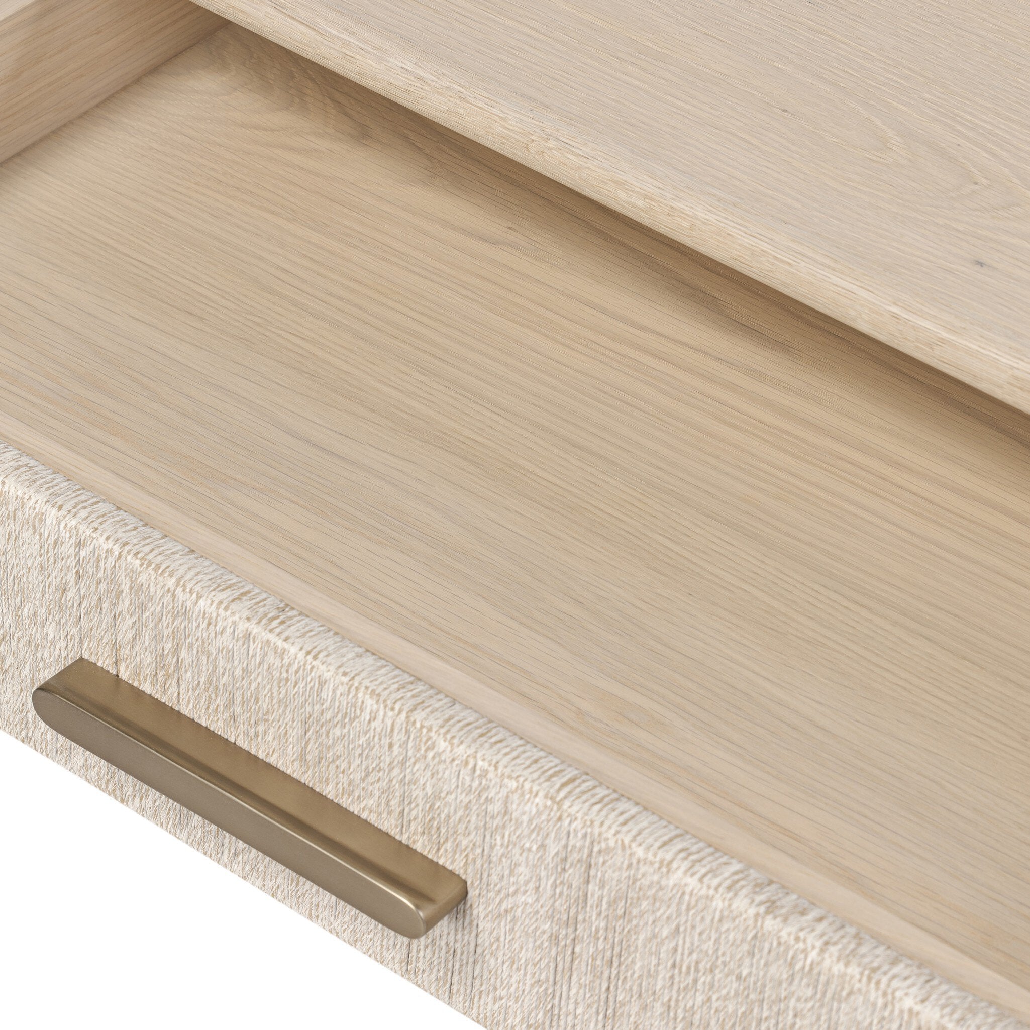 Rosenell Open Nightstand, Natural Oak Veneer