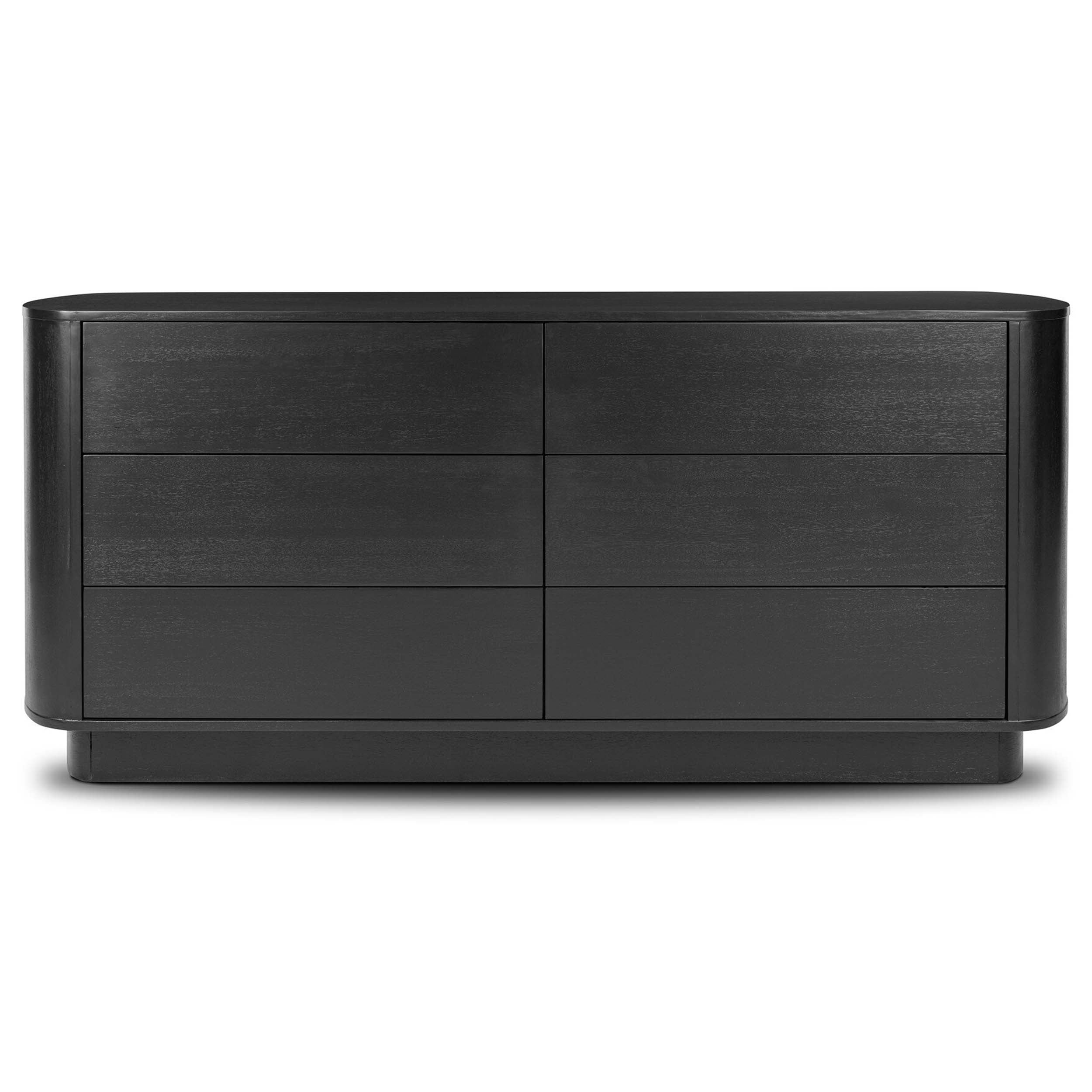 Paden 6 Drawer Dresser, Aged Black Acacia