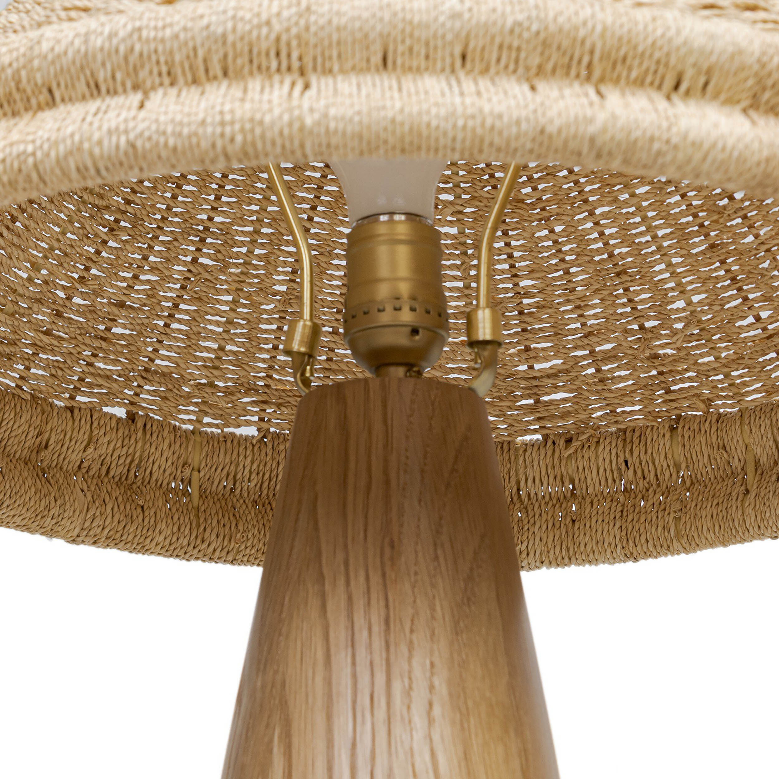 Canela Table Lamp, Light Oak