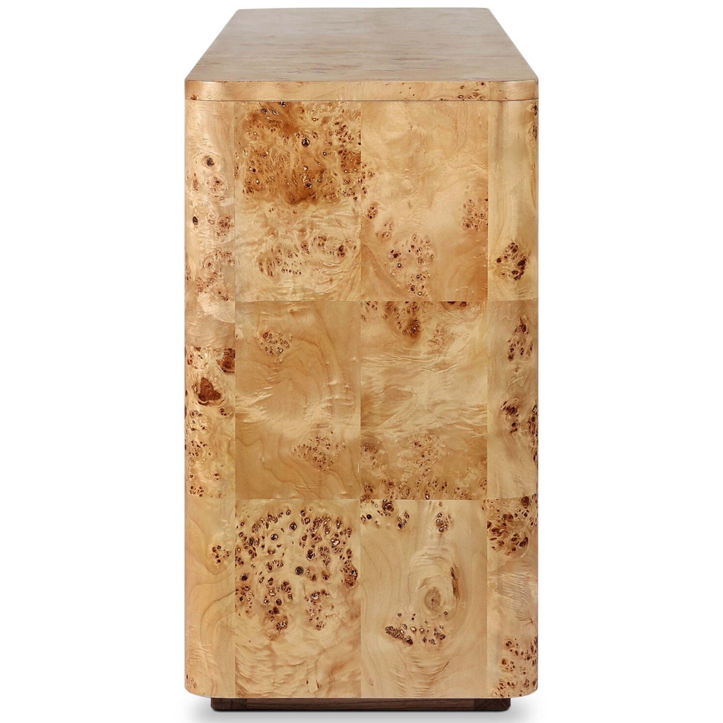 Mullins Sideboard, Natural Mappa Burl