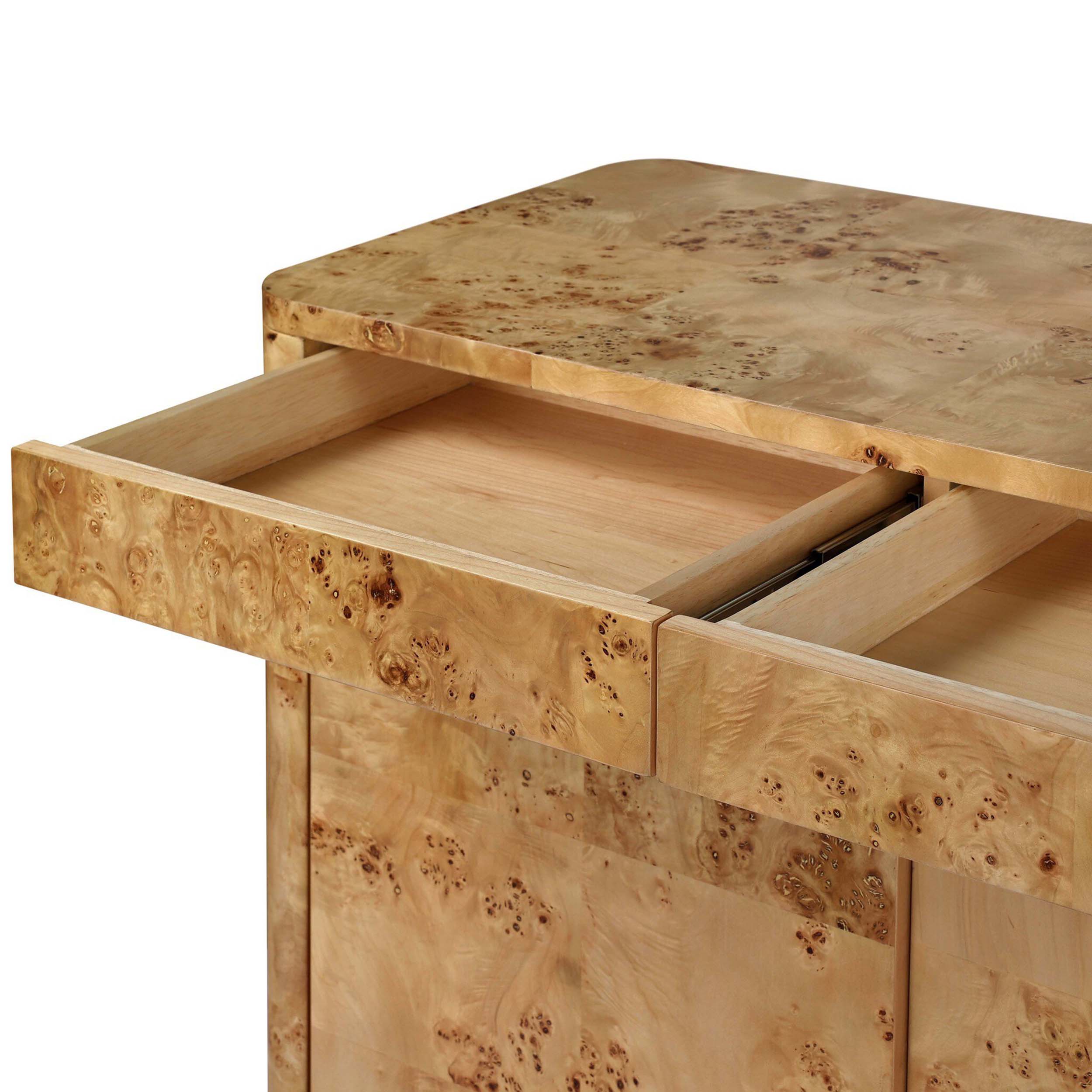 Mullins Sideboard, Natural Mappa Burl
