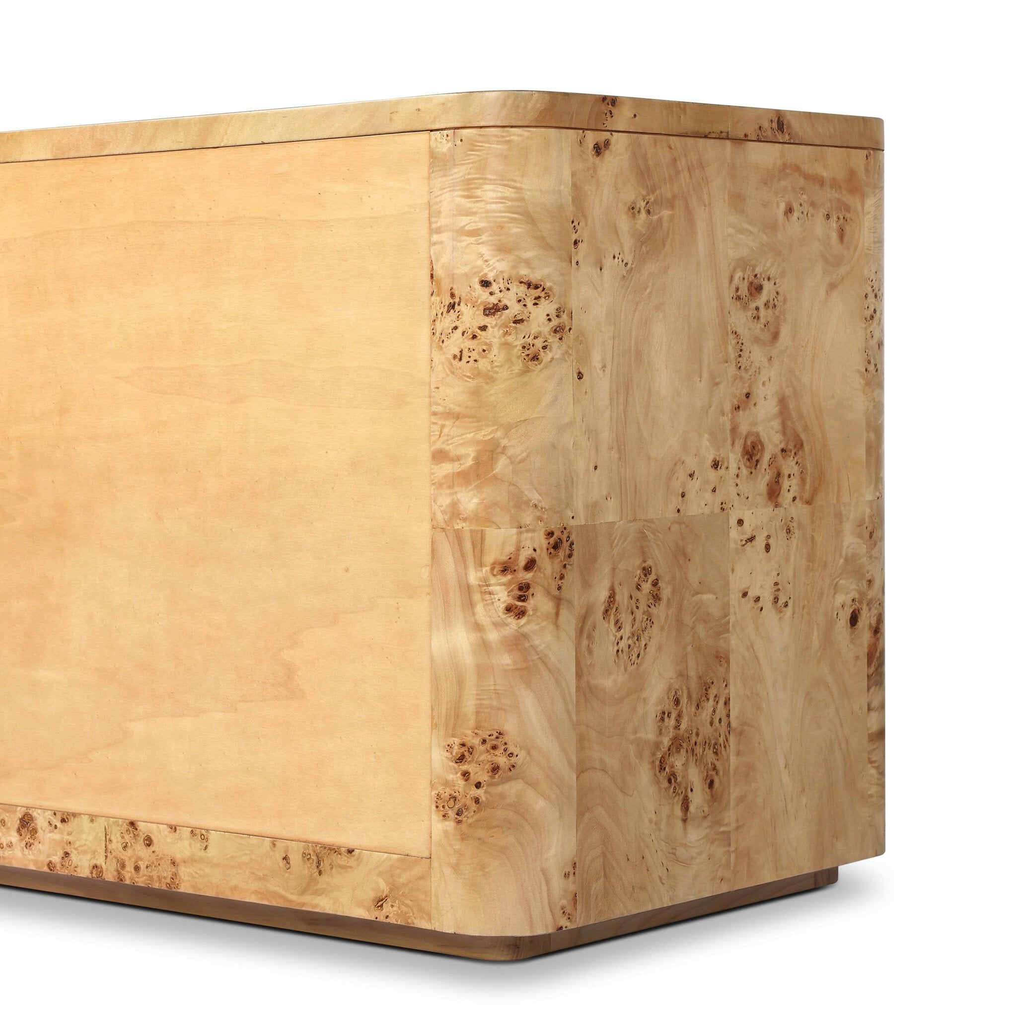 Mullins Nightstand, Natural Mappa Burl