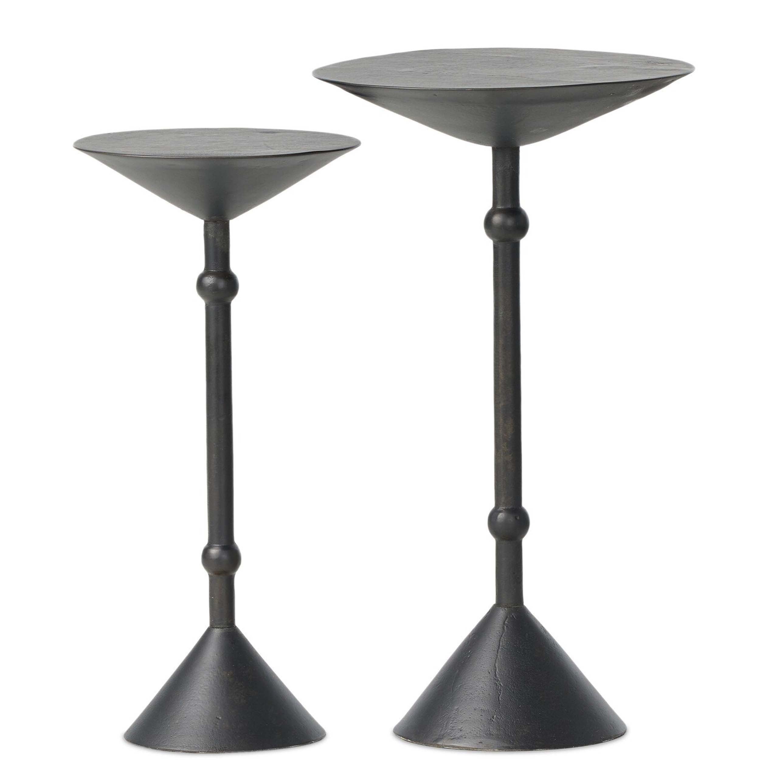 Printa Nesting End Tables, Black Antique