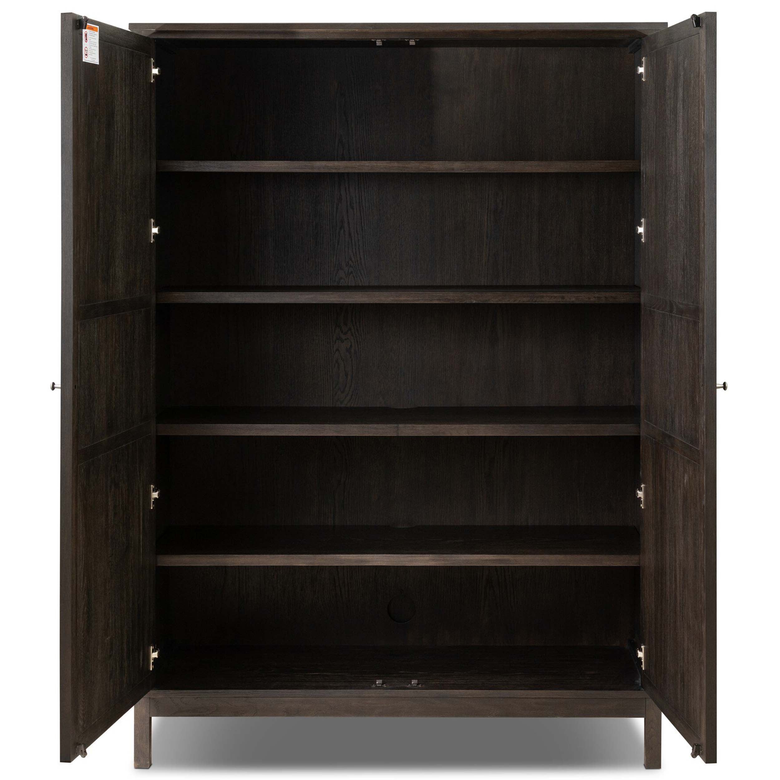 Alessio Cabinet, Smoked Black Veneer
