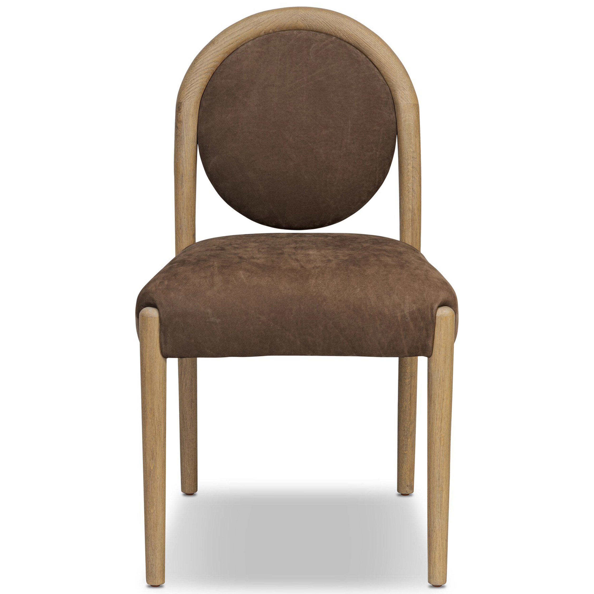 Prentiss Dining Chair, Nubuck Cigar, Set of 2