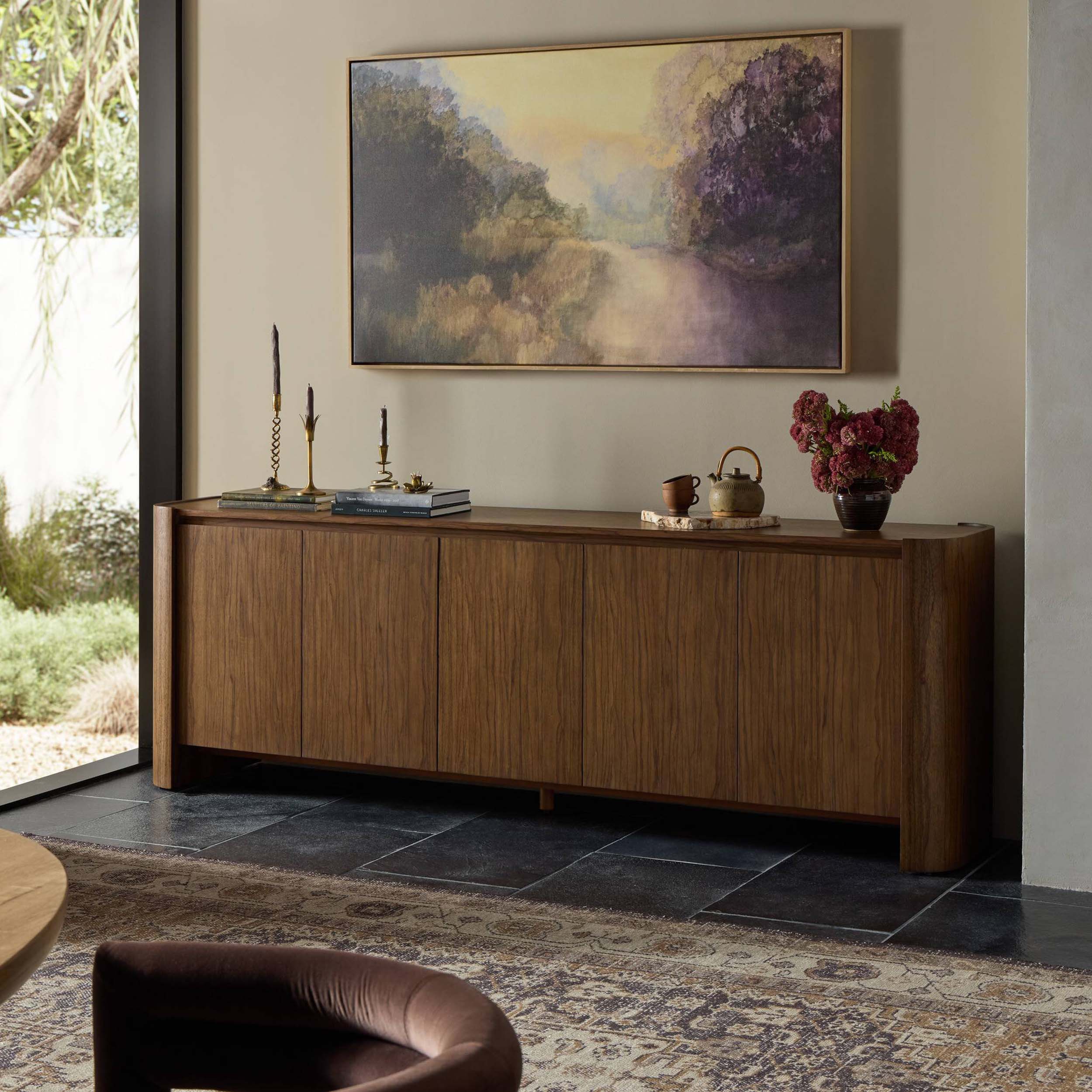 Limba Sideboard, Medium Brown Limba