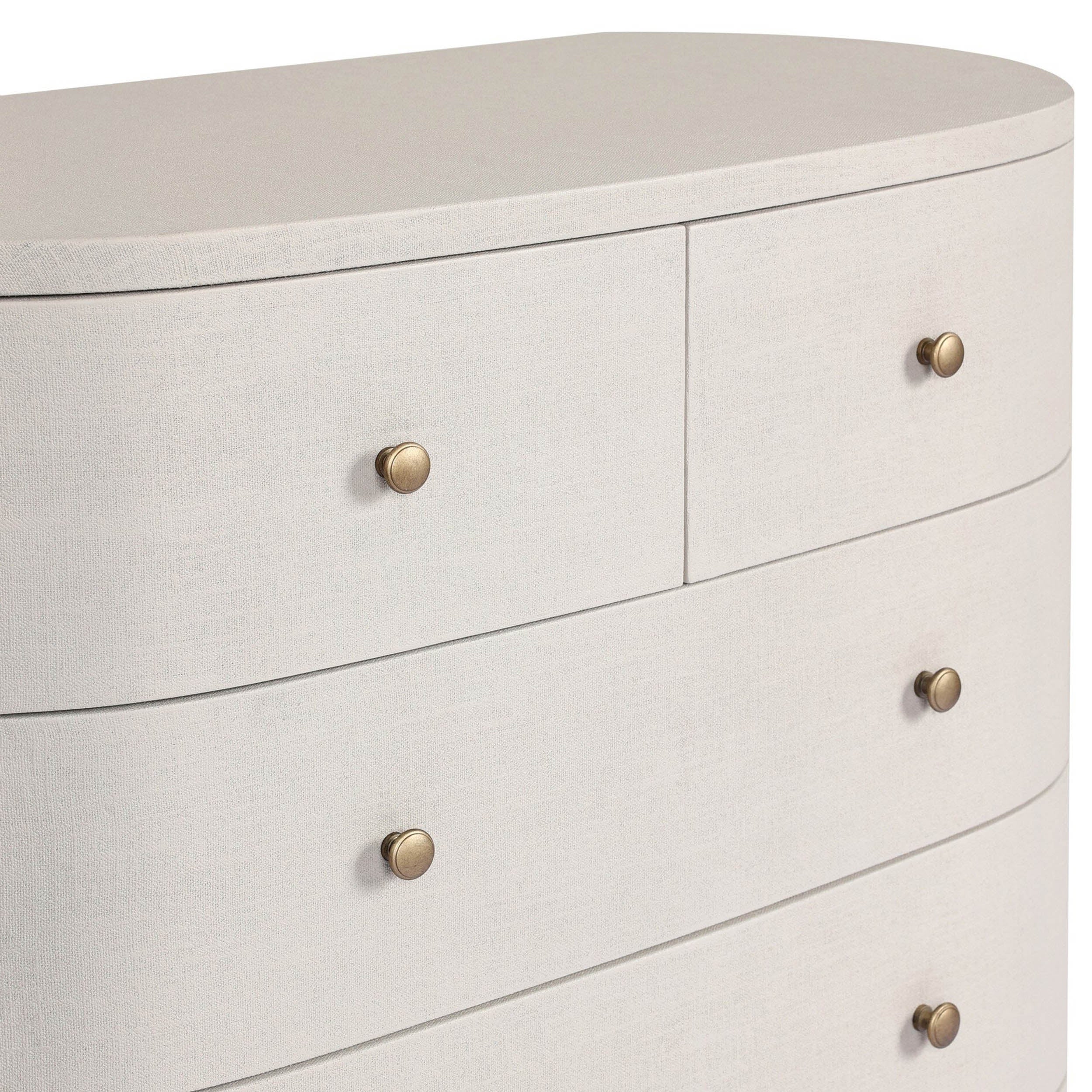 Amelia Chest, Ivory Painted Linen