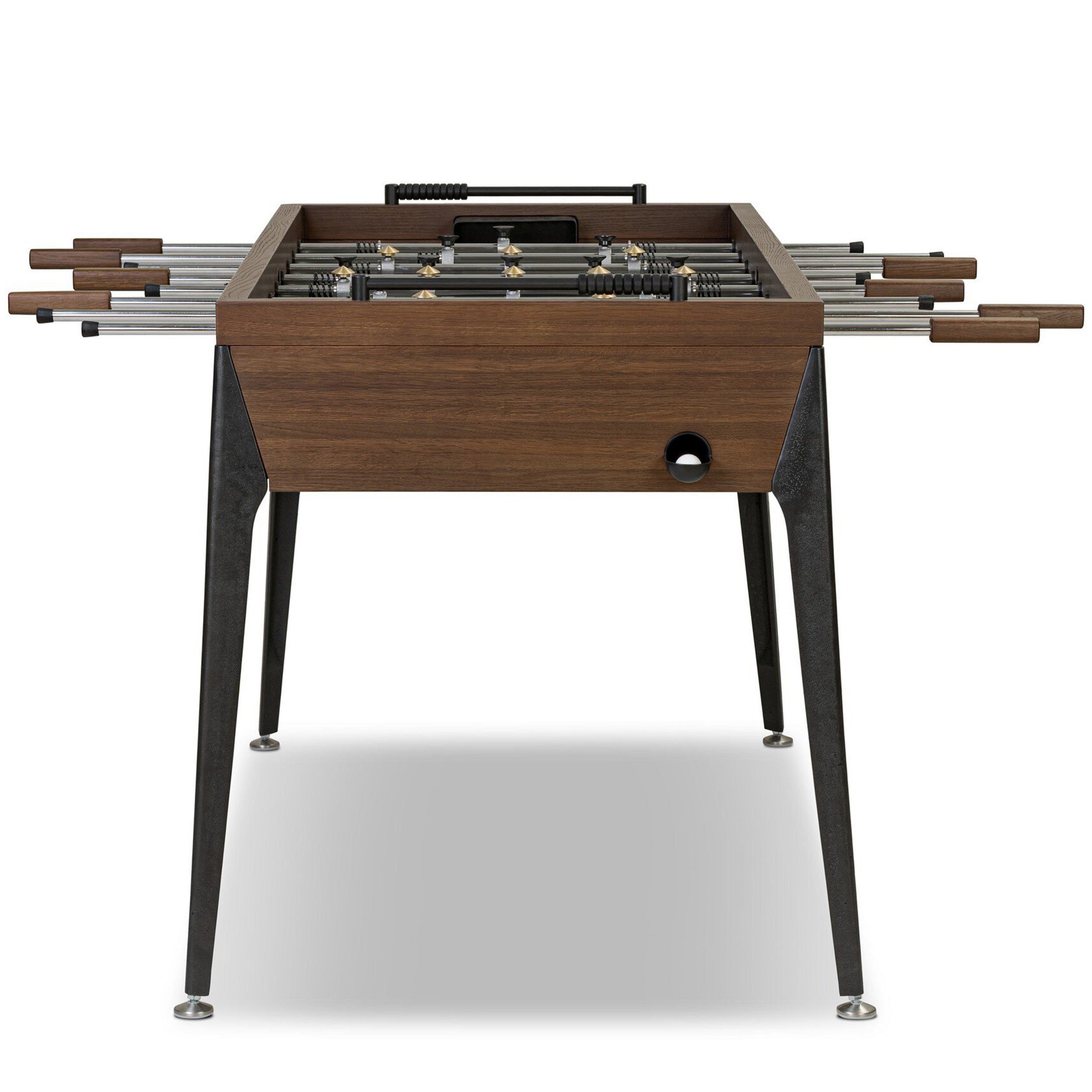 District Eight Foosball Table, Smoked Oak