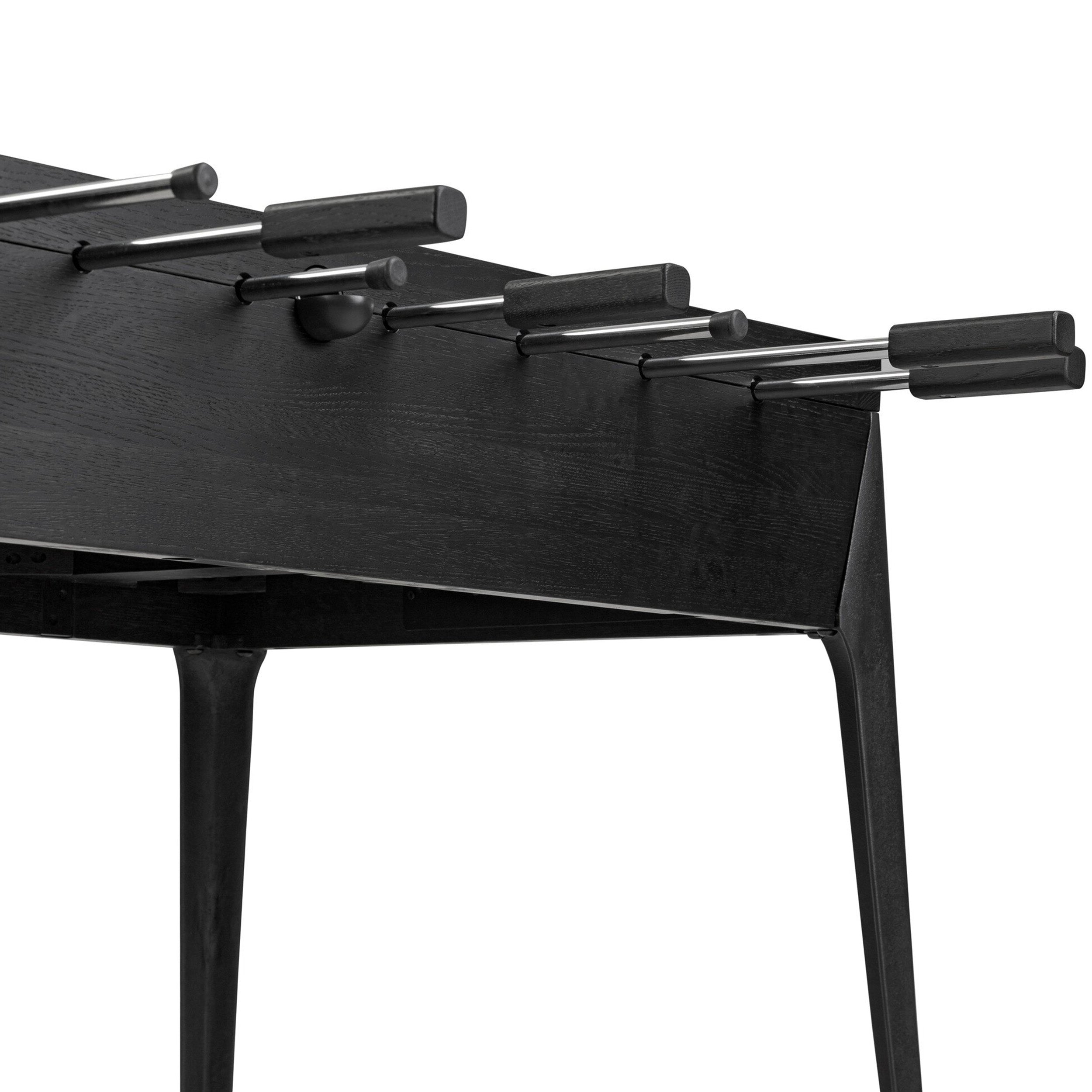 District Eight Foosball Table, Ebonized Oak