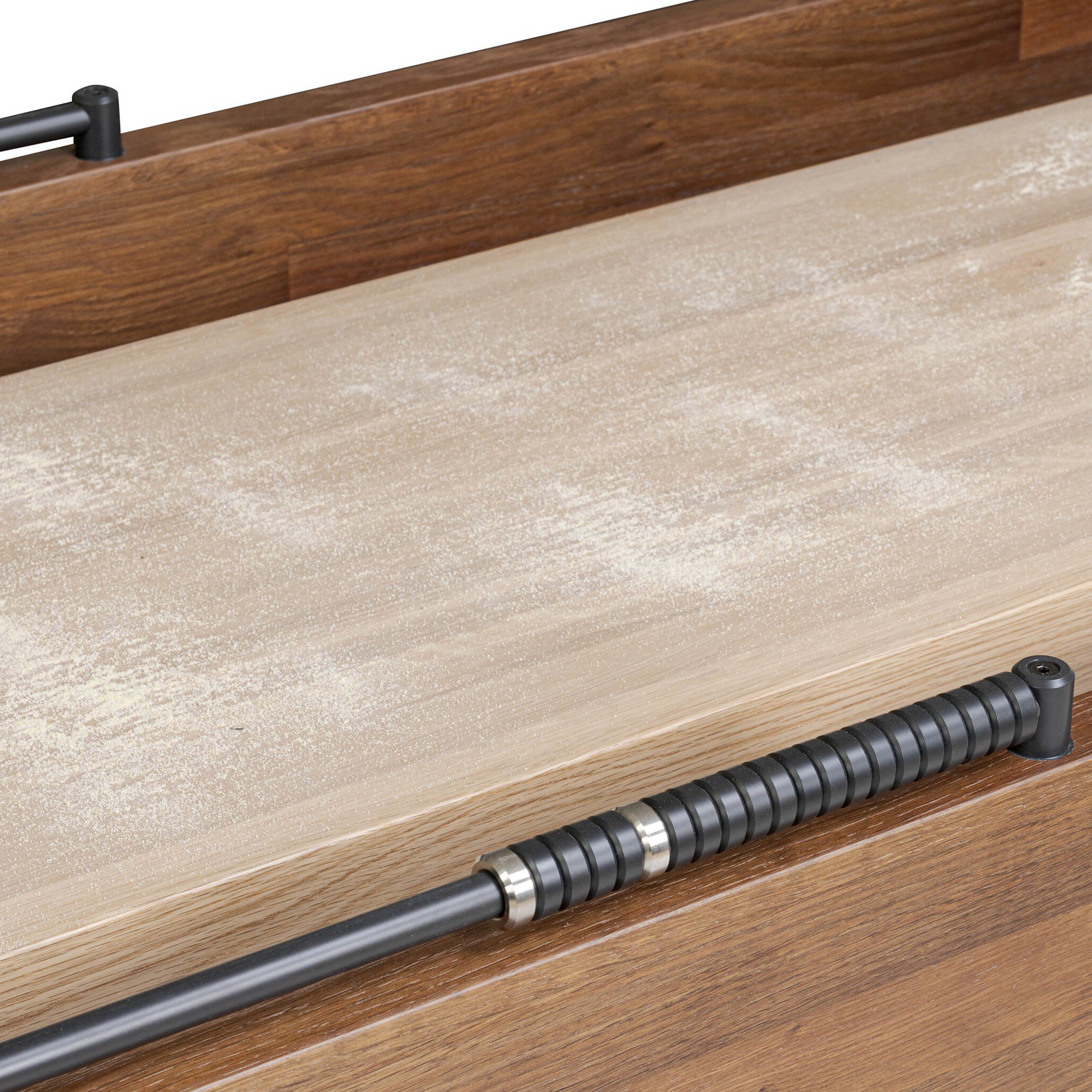 District Eight Large Shuffleboard Table, Smoked Oak
